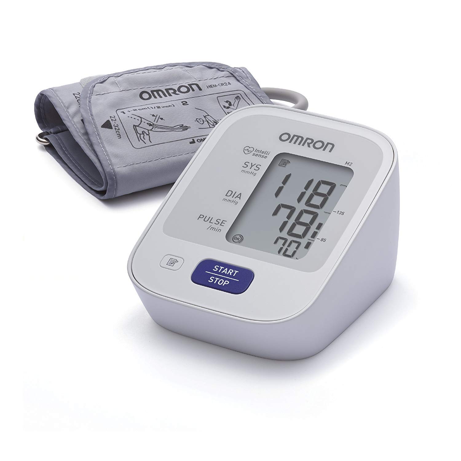 Omron M2 Upper Arm Blood Pressure Monitor - Accurate & Easy-to-Use Home Blood Pressure Cuff for Hypertension Tracking & Heart Health Management