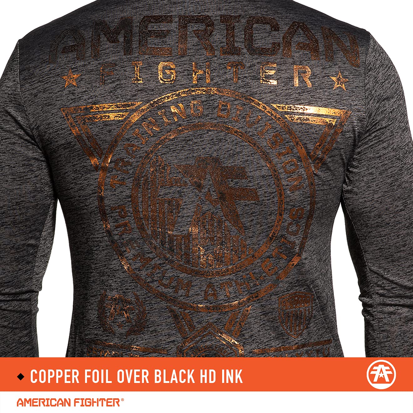 American Fighter Men's Long Sleeve T-Shirts - Comfortable Casual & Athletic Wear for Gym, Workout, and Everyday Use
