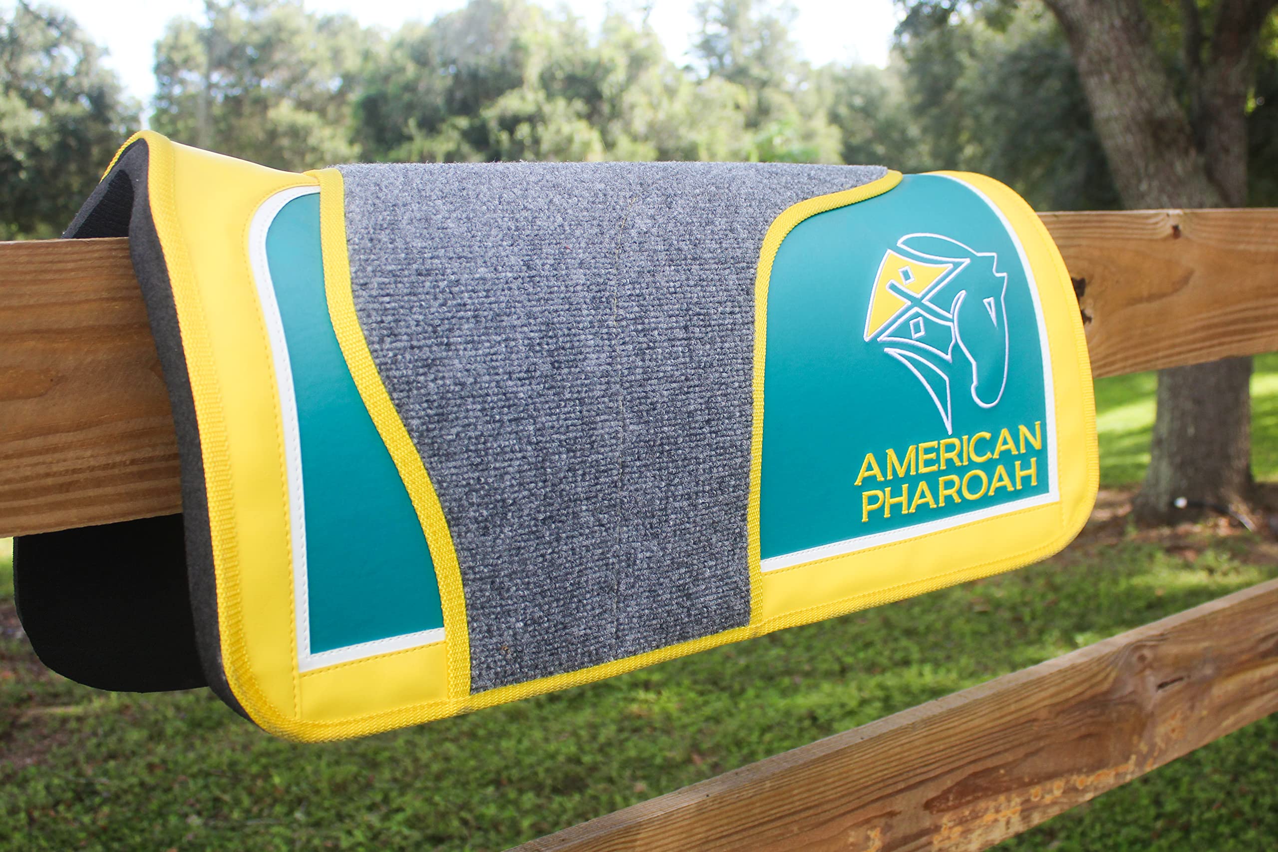 Custom Vinyl & Foam Exercise Pad - Non-Slip Saddle Pad for Horses - Durable Racing & Training Mat - Perfect for Equestrian Sports, Horseback Riding, and Stable Use