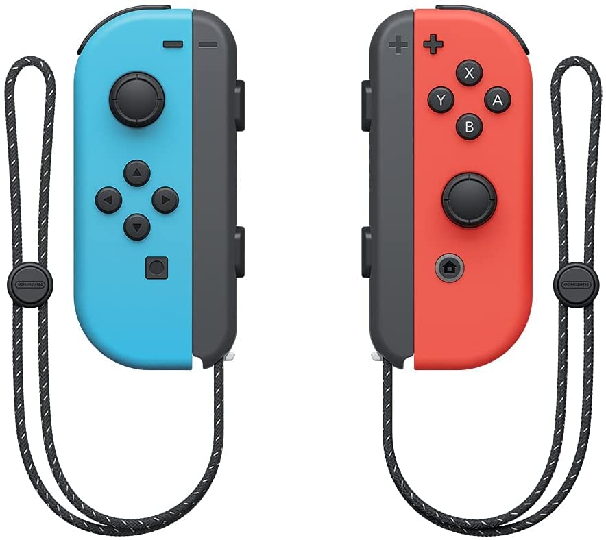 Nintendo Switch OLED Model with Neon Red & Neon Blue Joy-Con - Region-Free Japanese Version - Perfect for Gaming, Travel & Family Entertainment