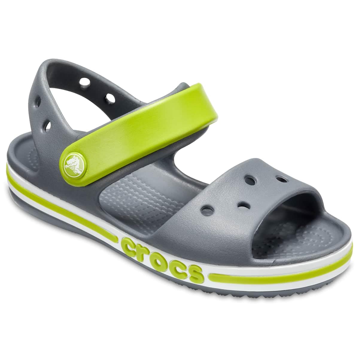 Crocs Unisex Kids Bayaband Sandals - Comfortable Water Shoes for Boys & Girls - Perfect for Beach, Pool, and Outdoor Play
