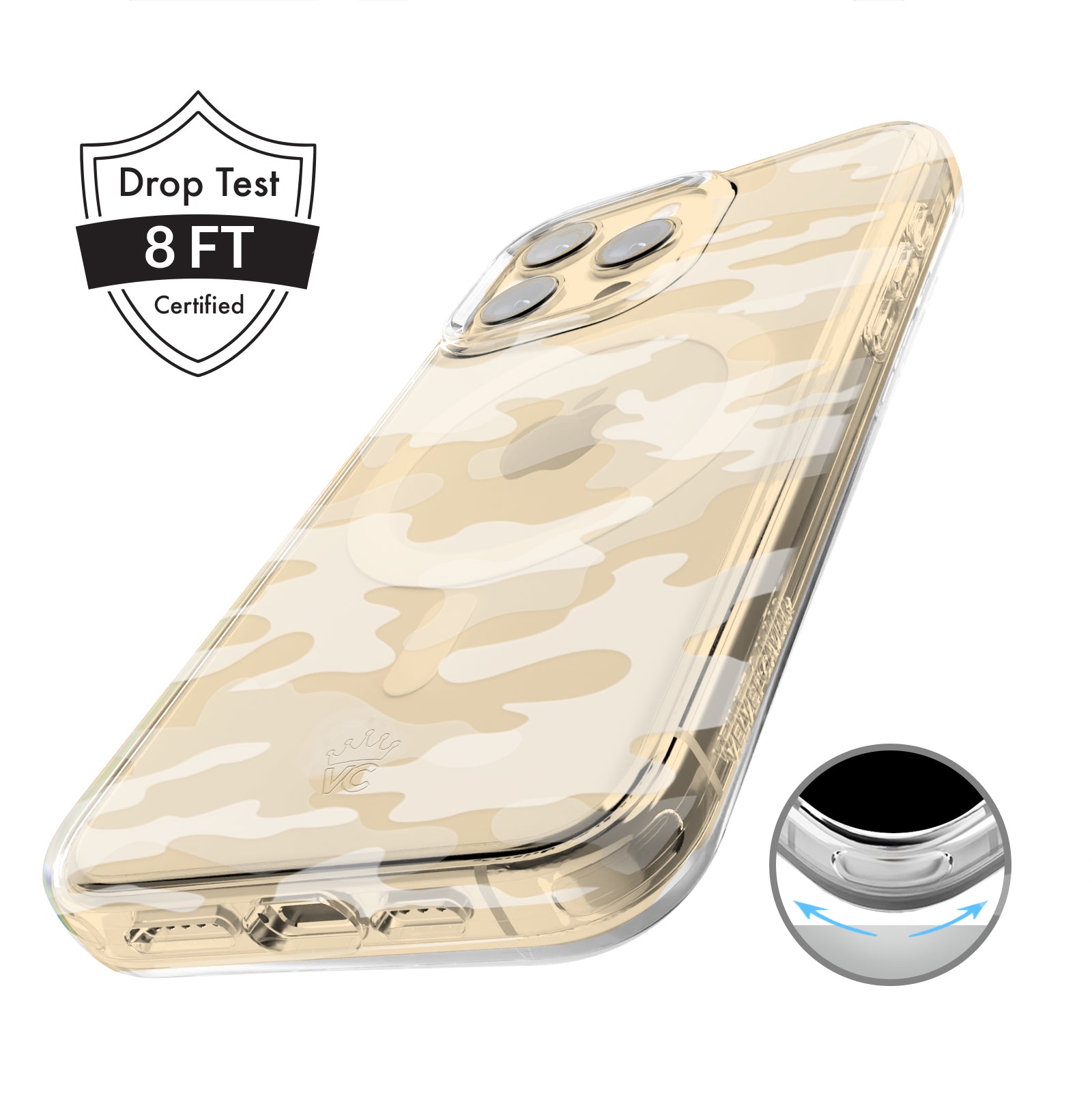 Frosted Camo iPhone Case - Matte Anti-Slip Protective Cover for iPhone [Model] | Perfect for Outdoor Adventures, Hiking & Daily Use