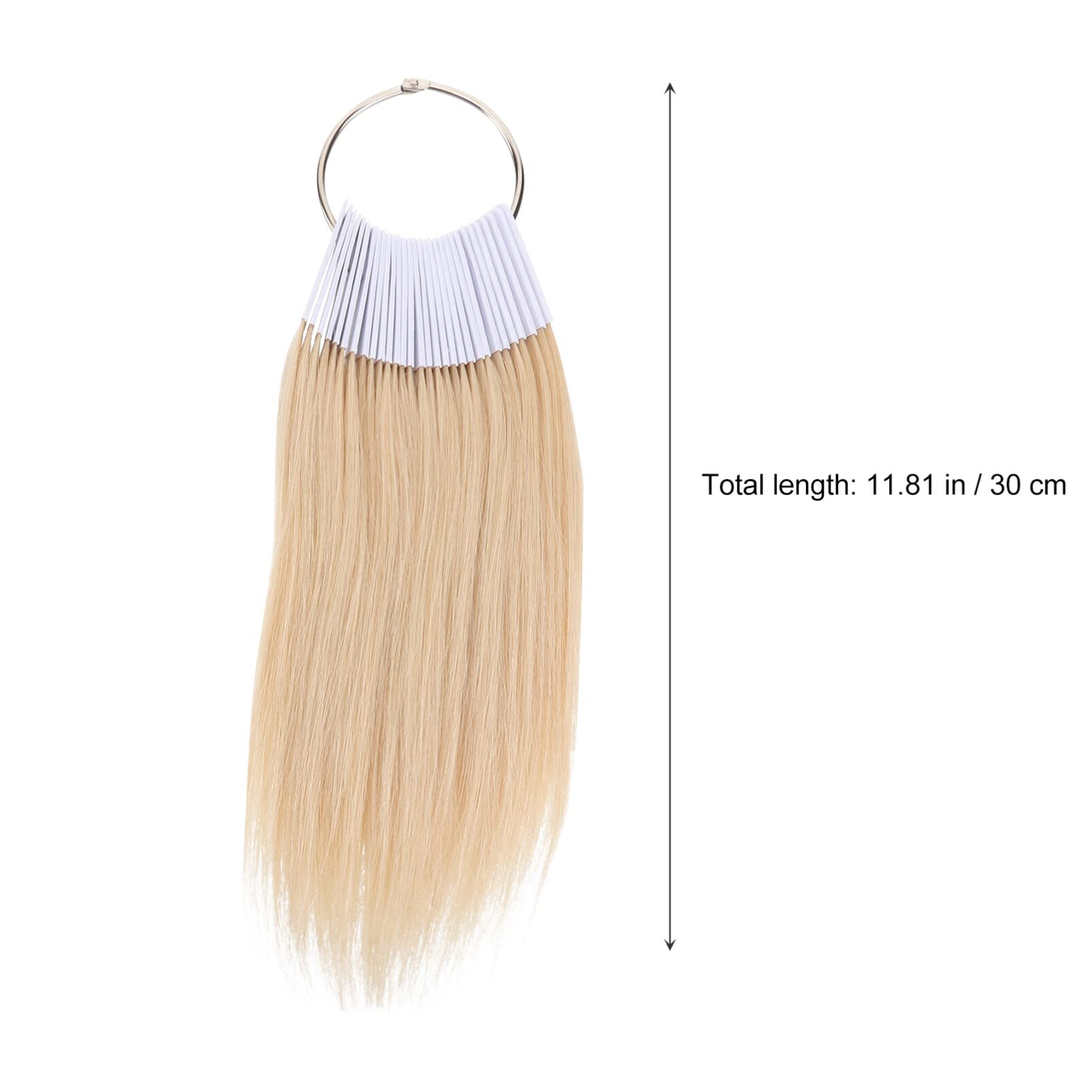 3 Degree Human Hair Color Testing Samples - 30pcs Model Kits Hair Styling Tools for Salon Professionals & DIY Hair Coloring at Home