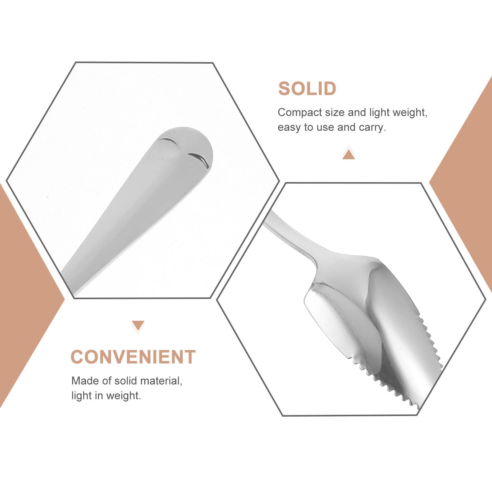 Housoutil 2-Pack Stainless Steel Grapefruit Serrated Knife Spoons - Citrus Fruit Utensil for Kiwi, Lemon, Desserts & Salads - Perfect for Kitchen, Picnics & Fruit Parties