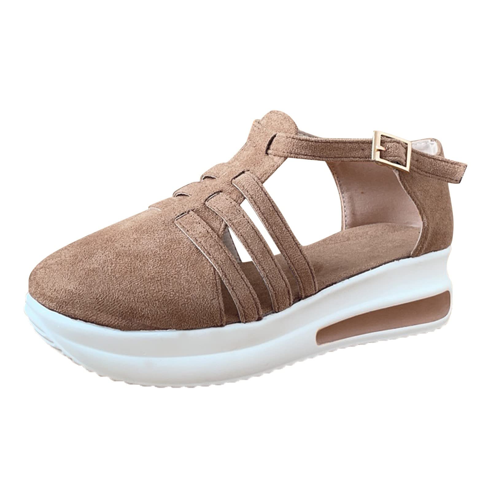2024 Women's Wide Width Orthopedic Platform Sandals - Breathable Adjustable Strap Summer Casual Shoes | Perfect for Beach, Walking & Everyday Comfort