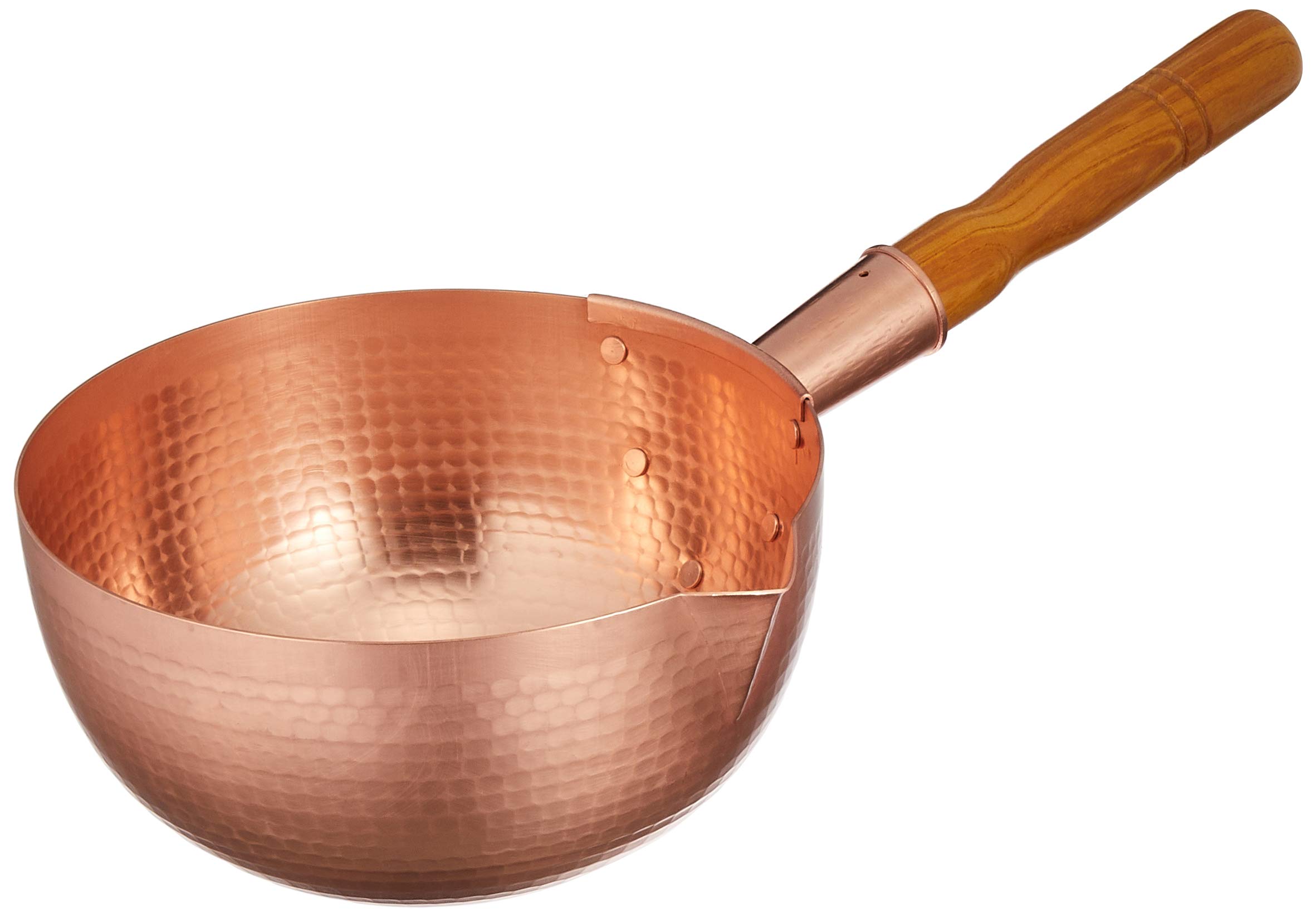 Marushin Pure Copper Bobbin Pot - 8.3 Inch (21cm) Untinned Japanese Tea Brewing Vessel for Matcha, Sencha & Traditional Tea Ceremonies