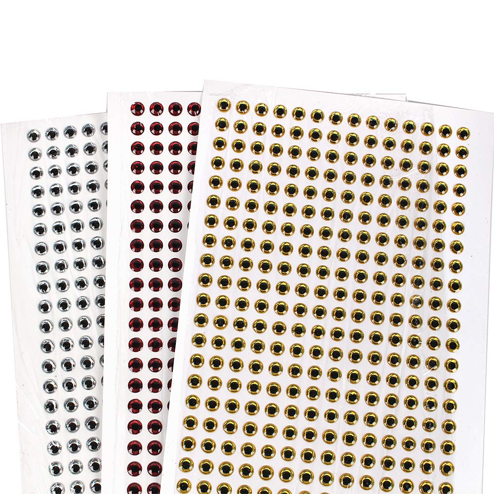 100pcs 3mm-12mm 3D Epoxy Fishing Eyes - Realistic Pupil Lure Eyes for Fly Tying, Streamers, Fishing Baits & DIY Crafts - Perfect for Handmade Fishing Lures, Fly Tying Projects and Creative Crafting