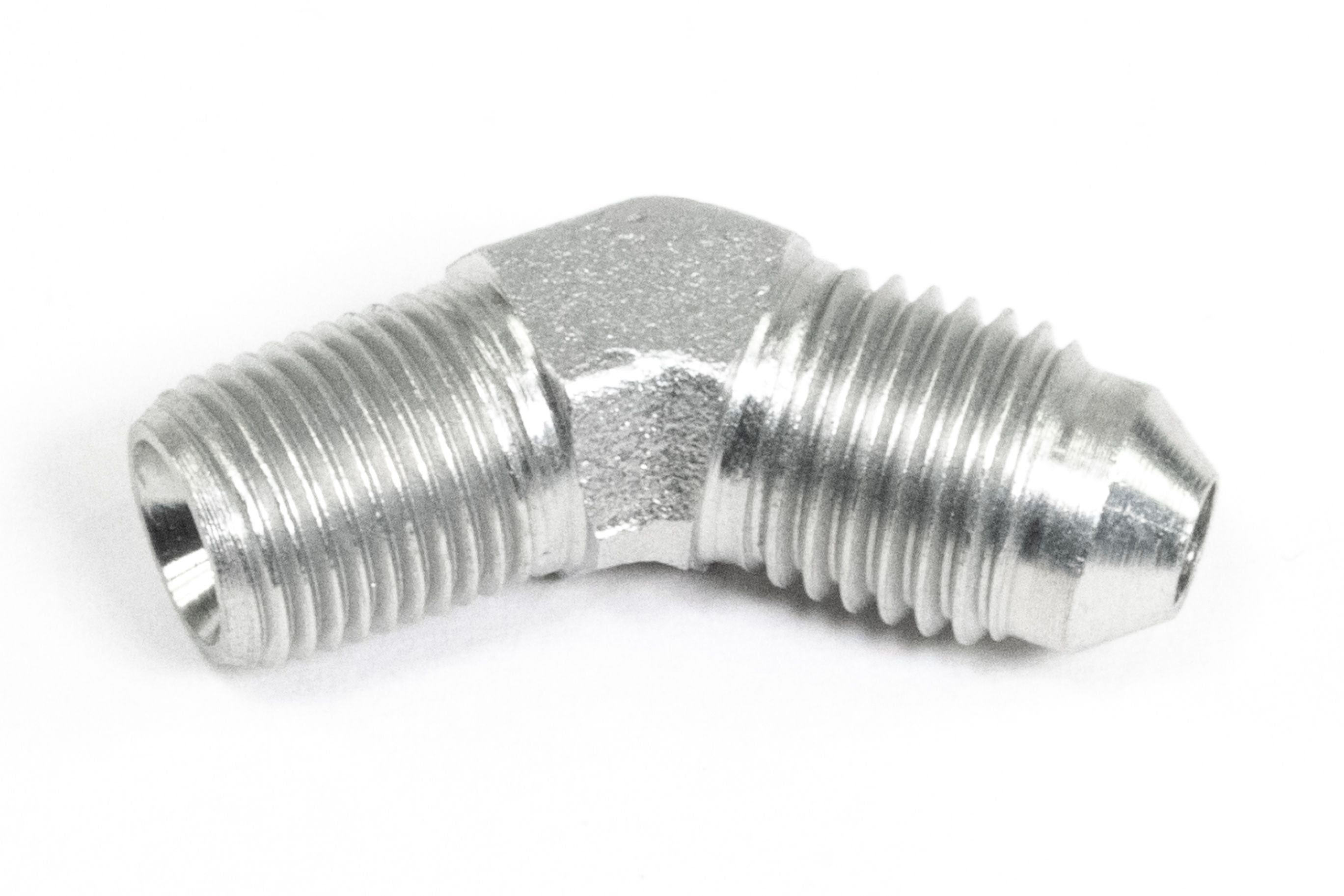 1/8 to 4AN 45 Degree Steel AN Fitting - High Performance Fuel & Oil Hose Connector for Automotive, Racing & Marine Applications