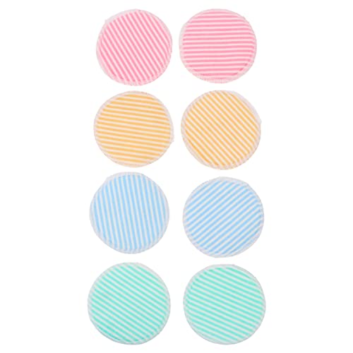 DOITOOL 8 Pack Reusable Makeup Remover Pads - Washable Bamboo Facial Cleansing Cloths for Mascara, Eyeshadow, Lipstick & Foundation Removal | Eco-Friendly Makeup Wipes for Daily Skincare & Travel