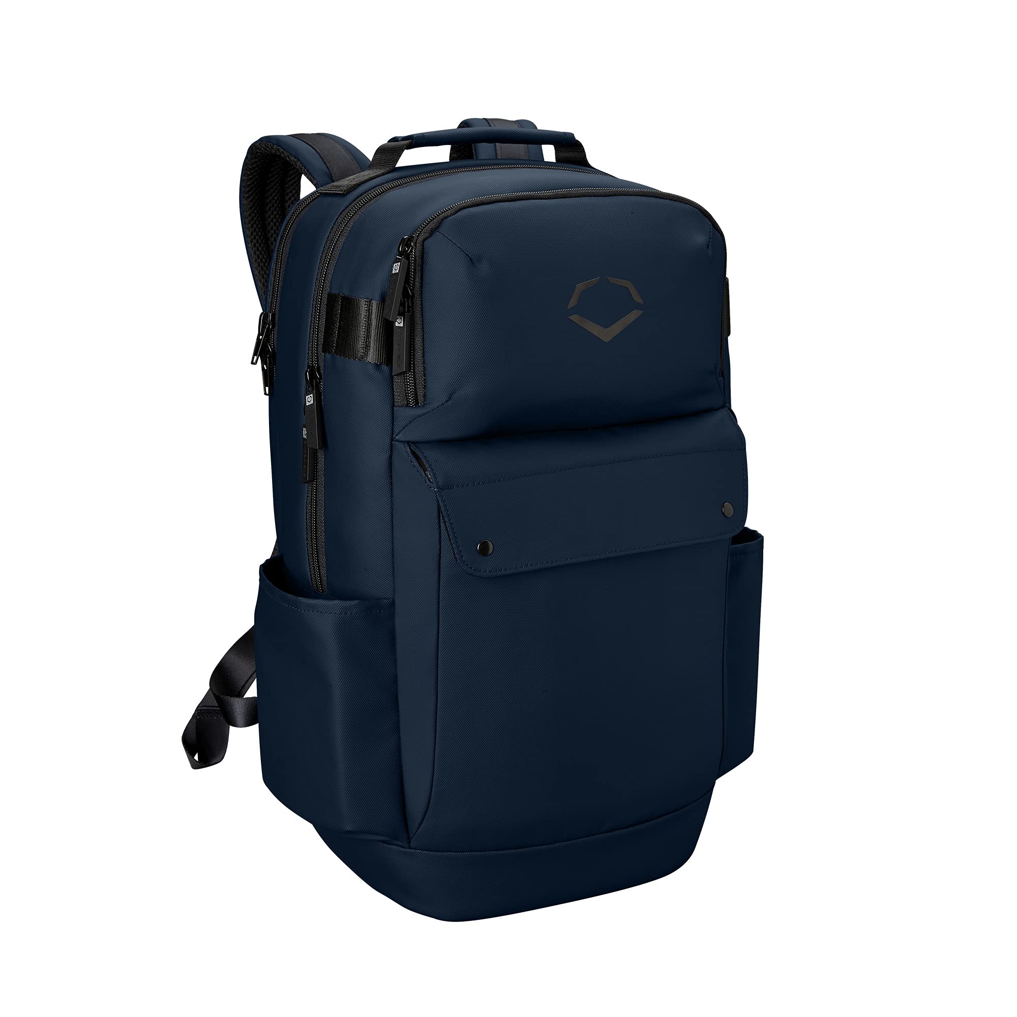 EvoShield Exec Backpack for Men - Durable Navy Blue Laptop Backpack with USB Charging Port, Perfect for Business Travel, Work & College