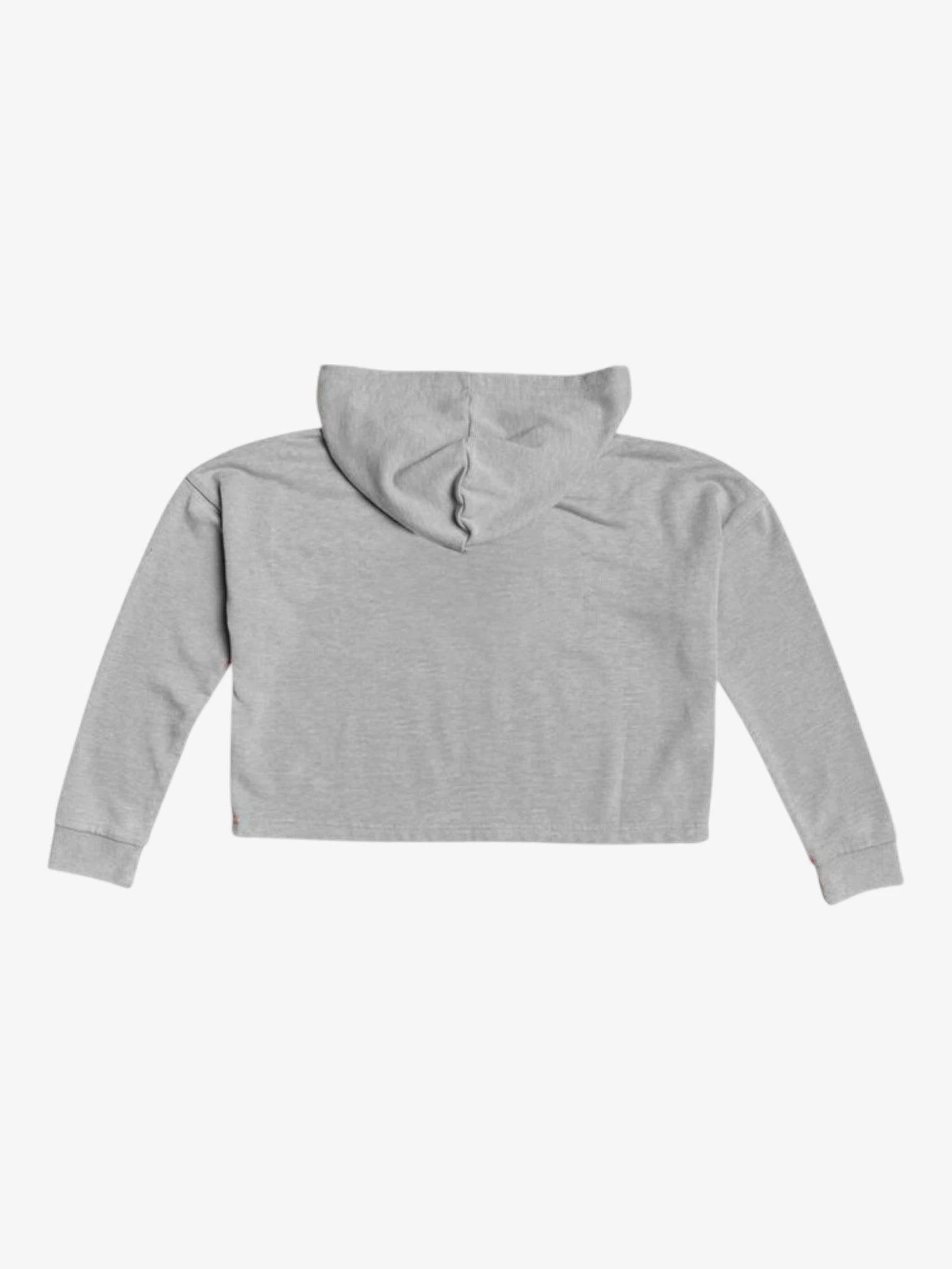 ROXY Circle Logo Girls' Gray Hoodie - Soft & Comfortable Pullover for School, Play & Outdoor Activities