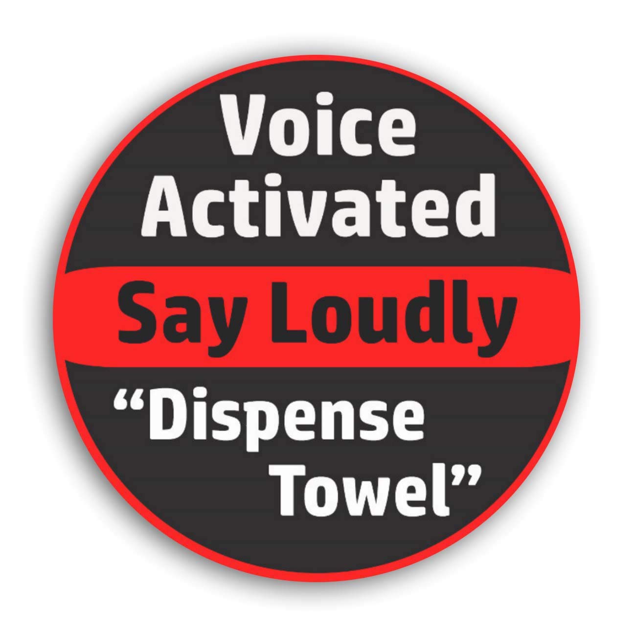 Custom Personalized Stickers & Labels - 100 Pack 2x2 Inch Round Business Stickers for Branding, Packaging & Organization | Voice Activated Paper Towel Dispenser Compatible