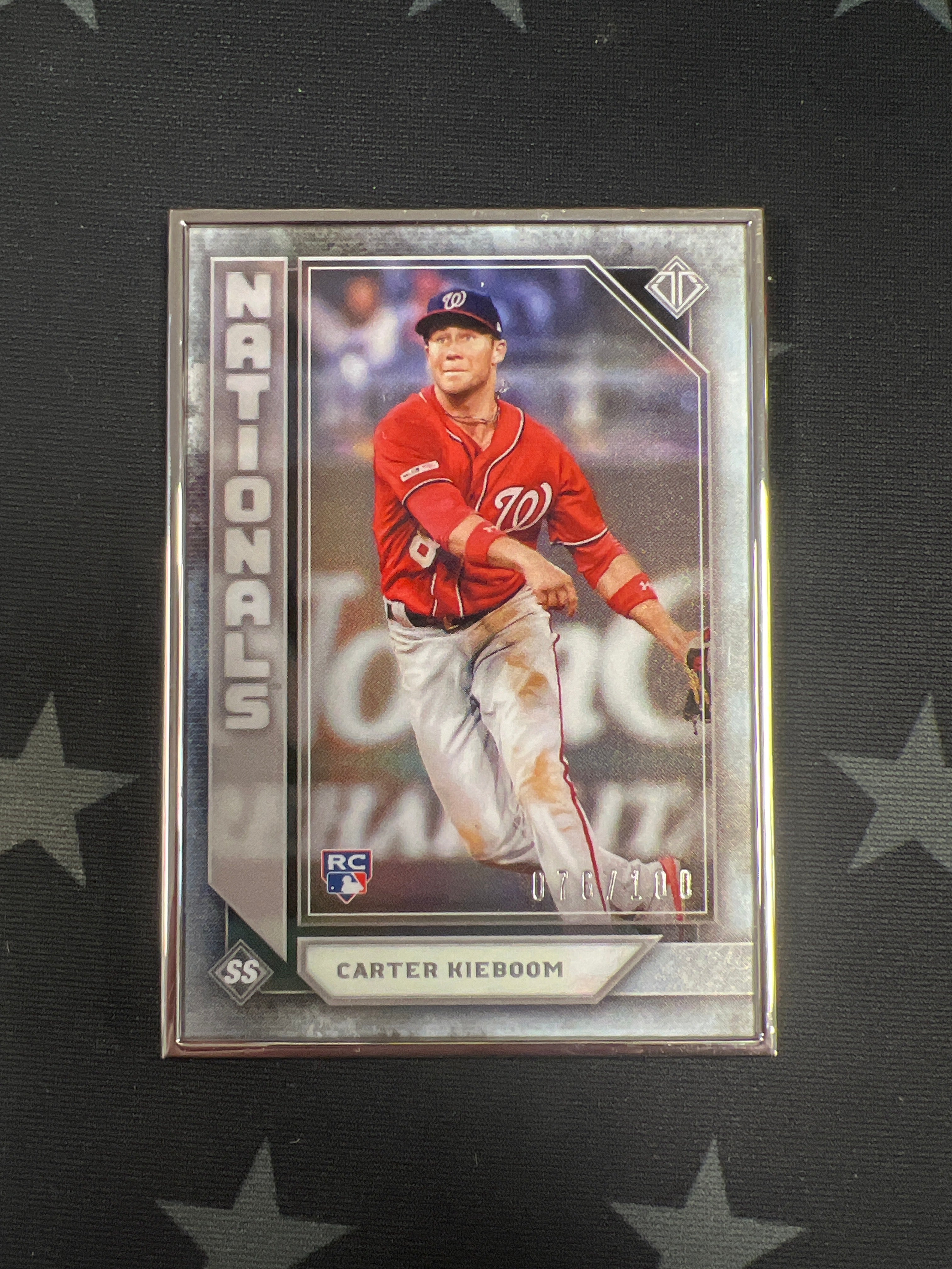 2019 Topps Transcendent Carter Kieboom Rookie Card #23 Metal Frame Limited to 100 - Perfect for Baseball Card Collectors and Sports Memorabilia Enthusiasts