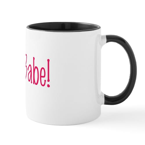 White/Black Inside - Babe Mugs