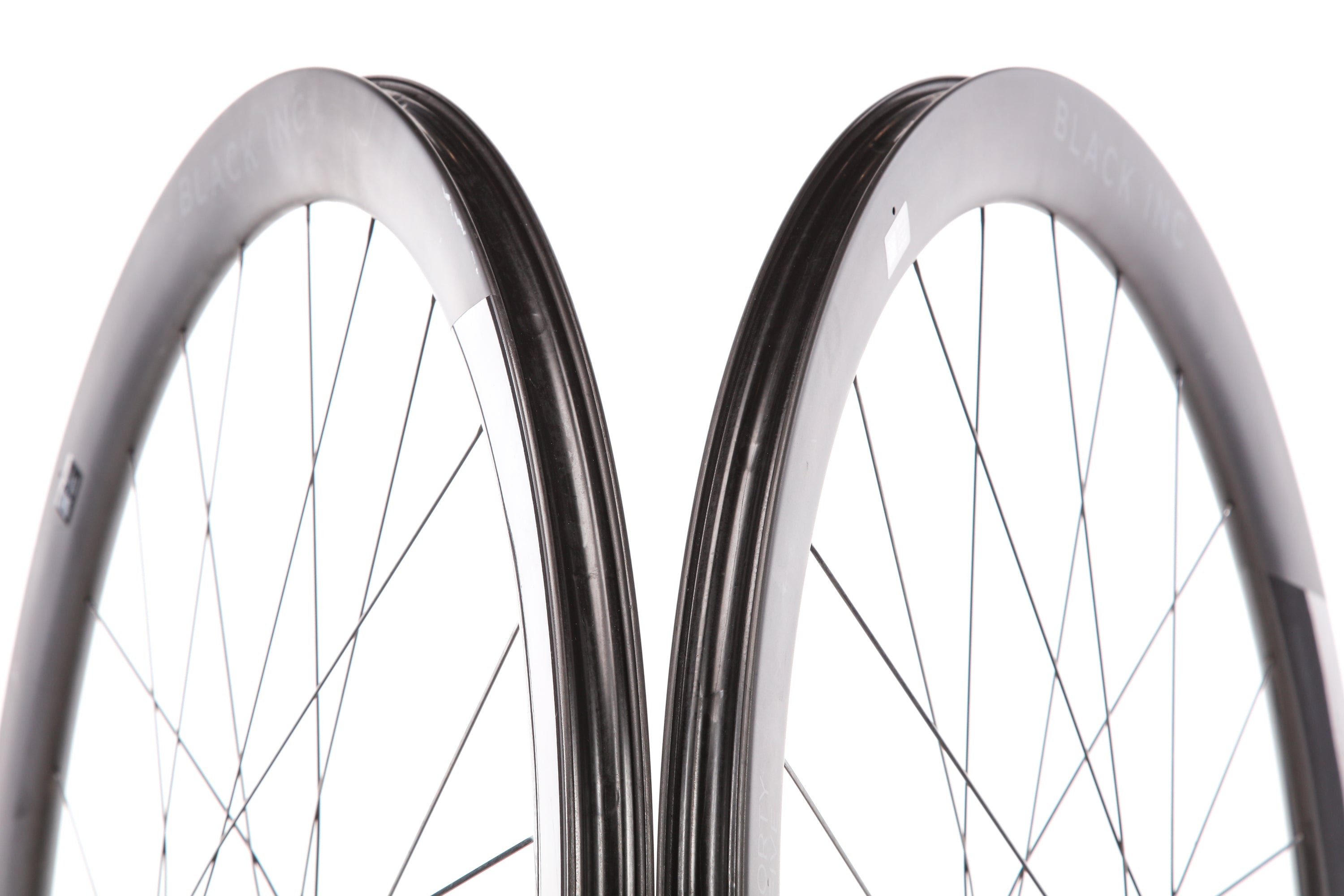 Black Inc Forty Five Carbon Tubeless 700c Wheelset - Lightweight Aero Road Bike Wheels for Racing & Performance Cycling | Perfect for Road Racing, Triathlons & Endurance Rides