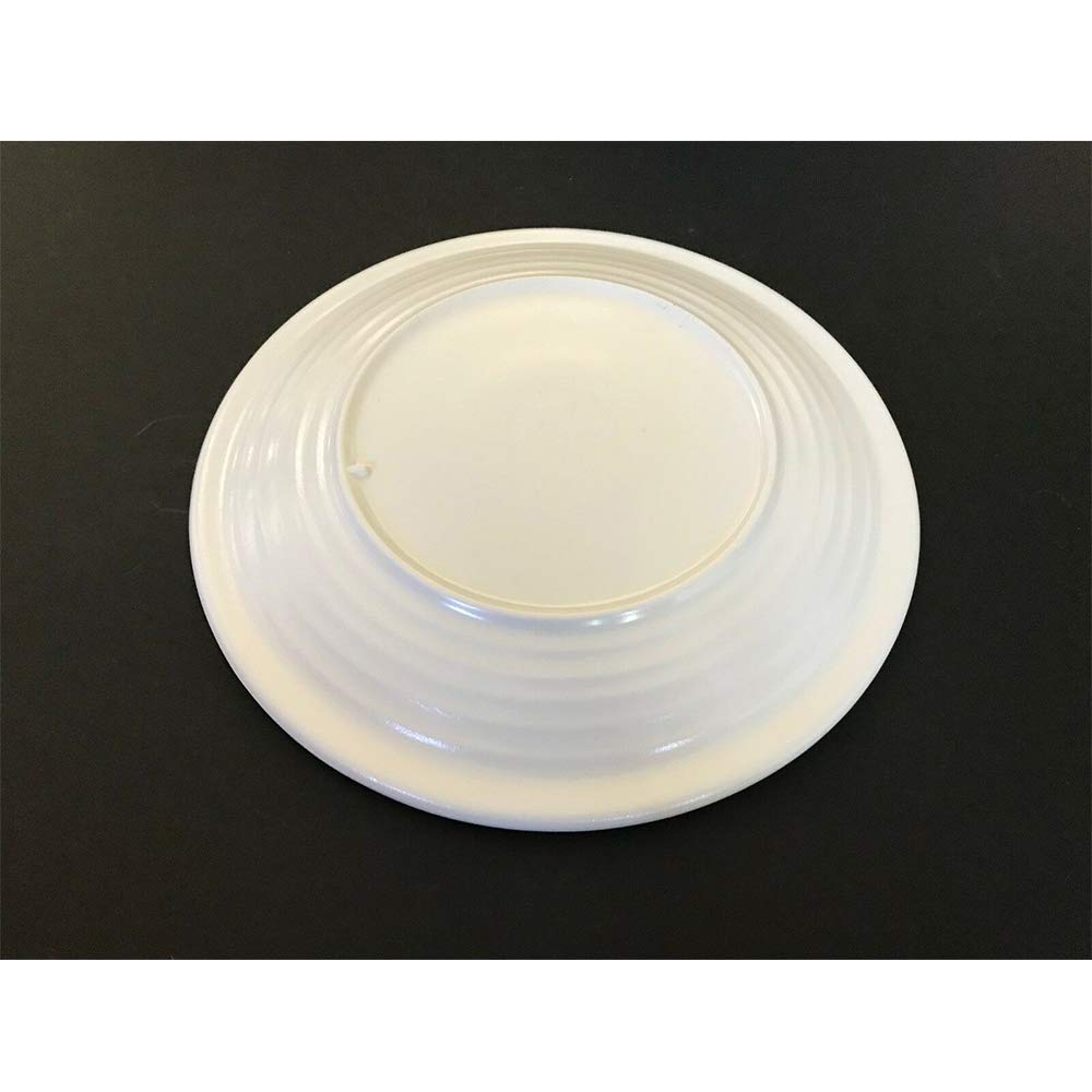 48-Pack 8-Inch White Melamine Round Dinner Plates – Durable Salad, Rice & Sushi Serving Dishes for Restaurants, Catering & Outdoor Dining