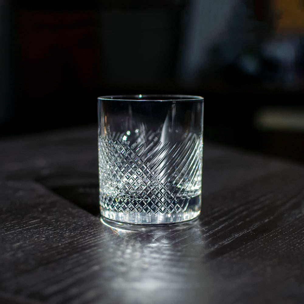 Premium Bourbon Street 11oz Whiskey Glasses Set of 4 - Heavy Base Rocks Glasses for Scotch, Bourbon & Cocktails - Perfect for Home Bar, Gifts & Entertaining