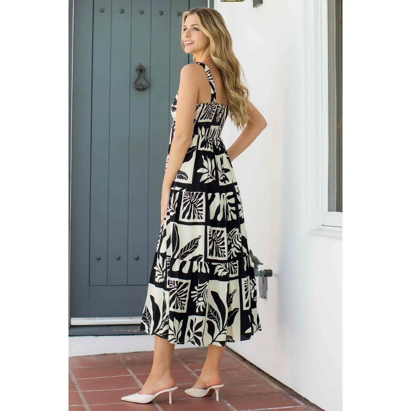 Bellamy Maxi Dress for Women - Flowy Long Summer Dress with Pockets, Elegant Boho Chic Style - Perfect for Beach, Vacation, and Casual Outings