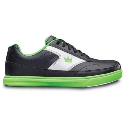 Brunswick Men's Renegade Bowling Shoes - Black/Neon Green | Lightweight & Comfortable for Professional & Casual Bowling | Perfect for League Play & Practice Sessions