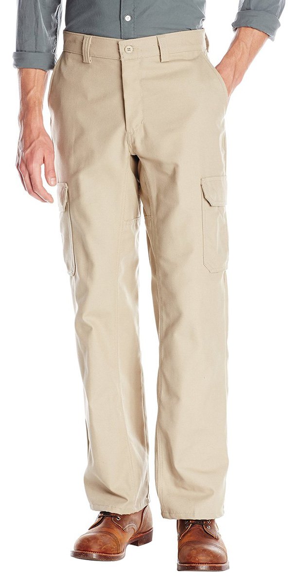Wrangler Men's Durable Cargo Work Pants - Heavy Duty Utility Pants with Multiple Pockets for Construction, Outdoor & DIY Projects