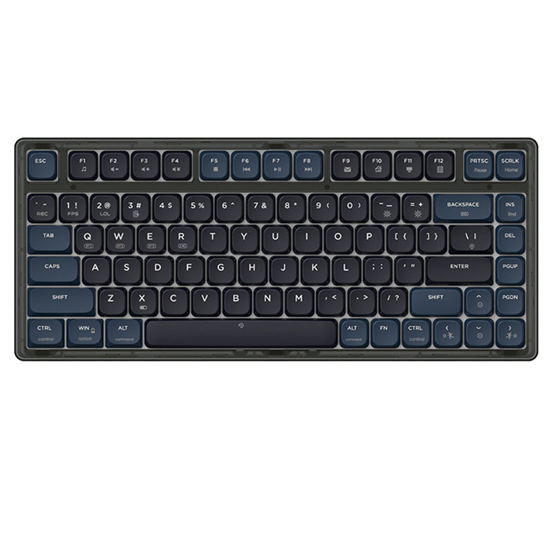 Ajazz AK832 Pro Low Profile Mechanical Keyboard - 87 Keys RGB Backlit, Wireless Bluetooth/Wired USB Gaming Keyboard for PC/Mac - Perfect for Office, Gaming & Typing