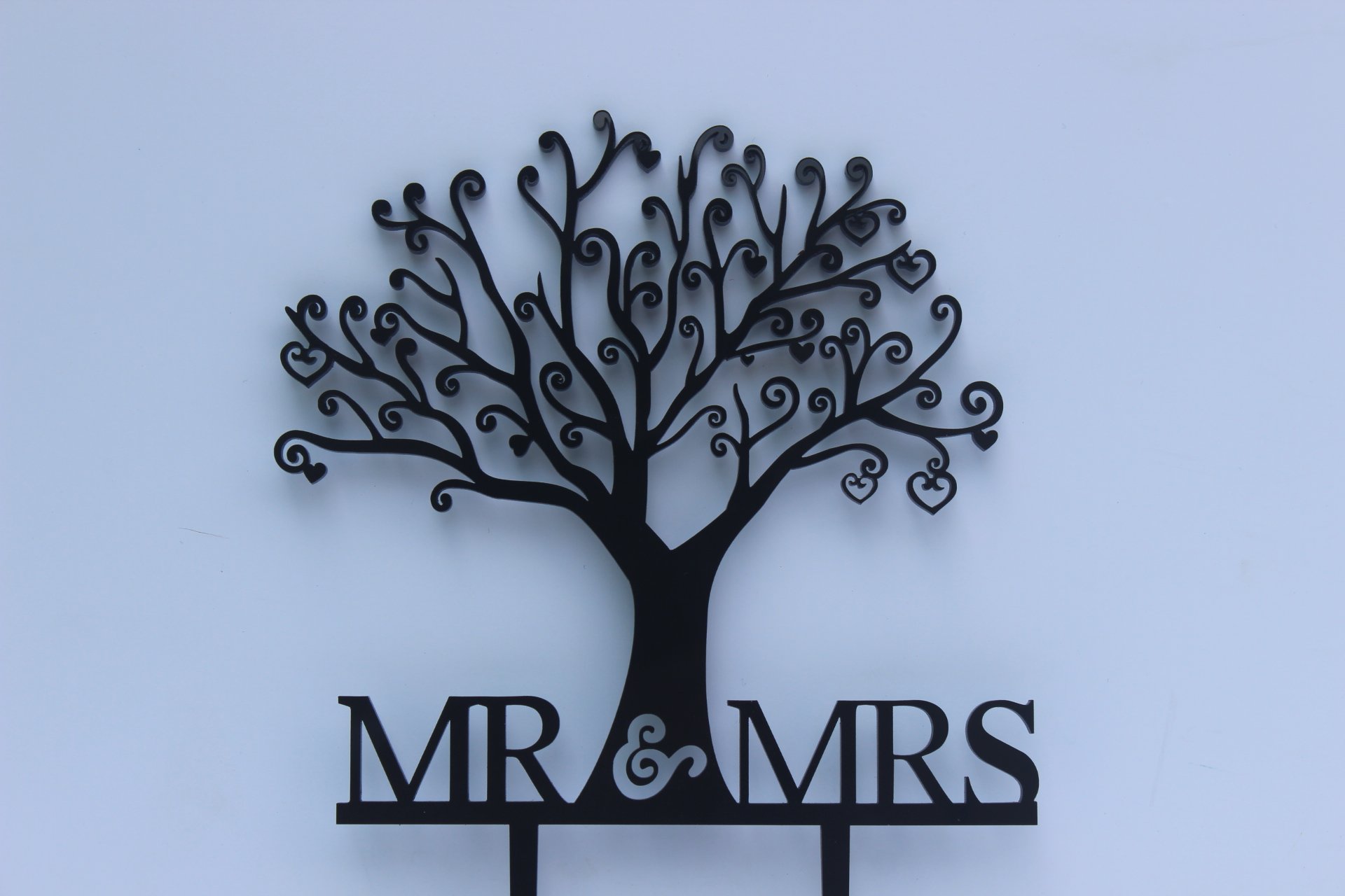 Meijiafei Mr & Mrs Wedding Cake Topper - Elegant Bridal Shower Decor for Wedding Cakes, Anniversary & Romantic Celebrations