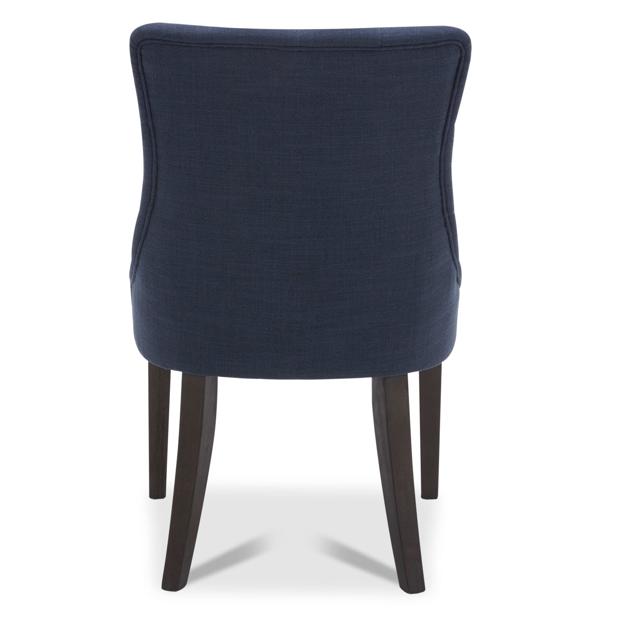 CHITA Farmhouse Tufted Dining Chairs Set of 2 - Modern Upholstered High Back Fabric Dining Room Chairs in Insignia Blue - Perfect for Kitchen, Dining Room & Farmhouse Decor