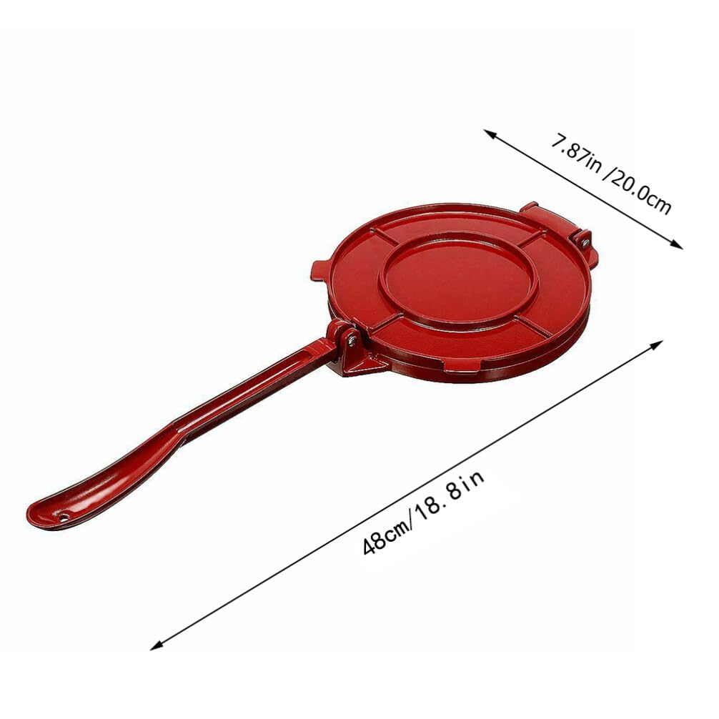 12 Inch Cast Iron Tortilla Press - Heavy Duty Dough Press for Homemade Tortillas, Roti, Chapati, Quesadillas & Pizza Dough | Perfect for Mexican, Indian & Italian Cuisine | Great for Home Cooking, Restaurants & Outdoor Camping