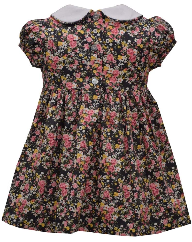 Bonnie Jean Girls Smocked Dresses for Summer | Floral Embroidery Cotton Dress | Perfect for Parties, School & Special Occasions
