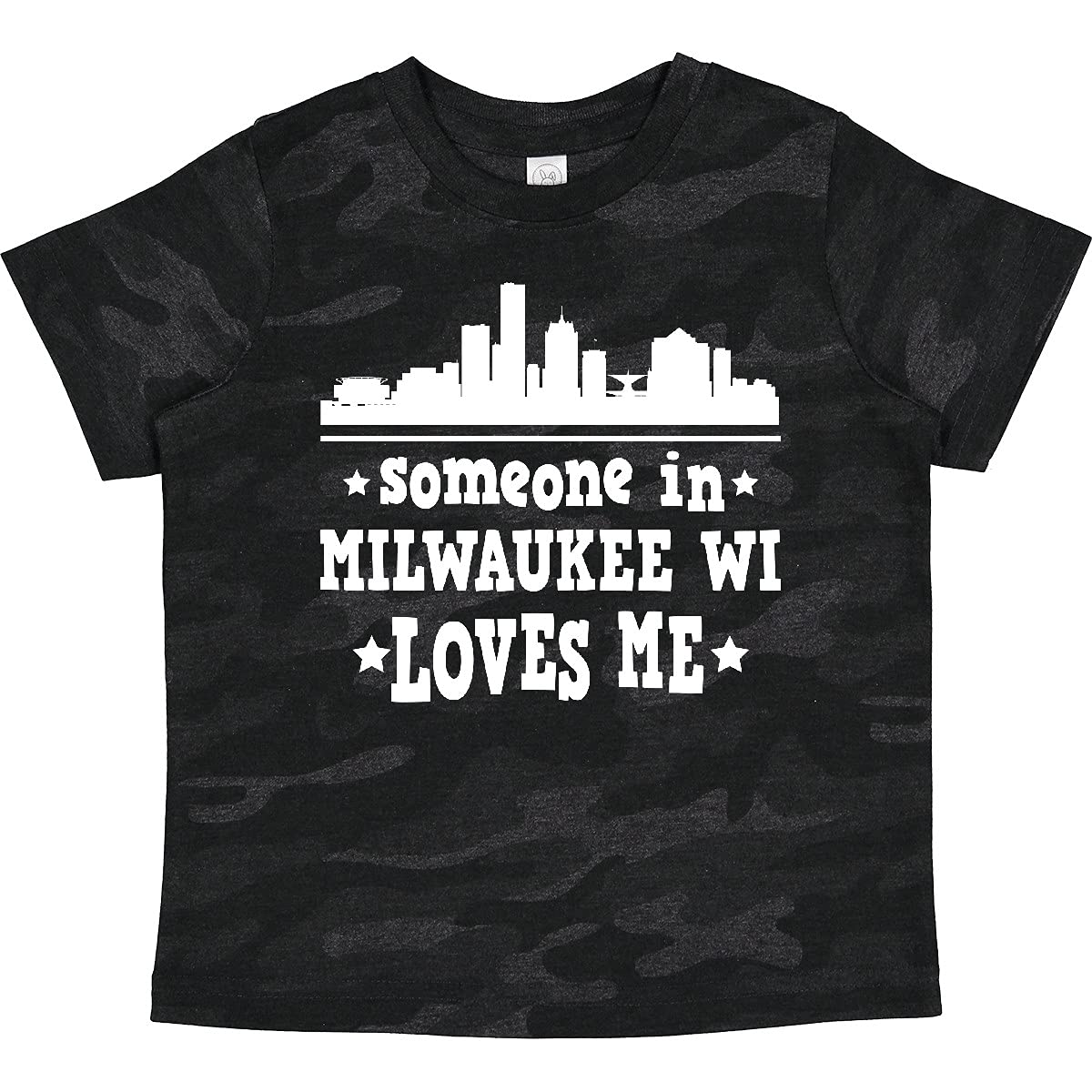 Inktastic Milwaukee Wisconsin 'Someone Loves Me' Toddler T-Shirt - Cute Graphic Tee for Boys & Girls - Perfect for Family Outings & Playdates