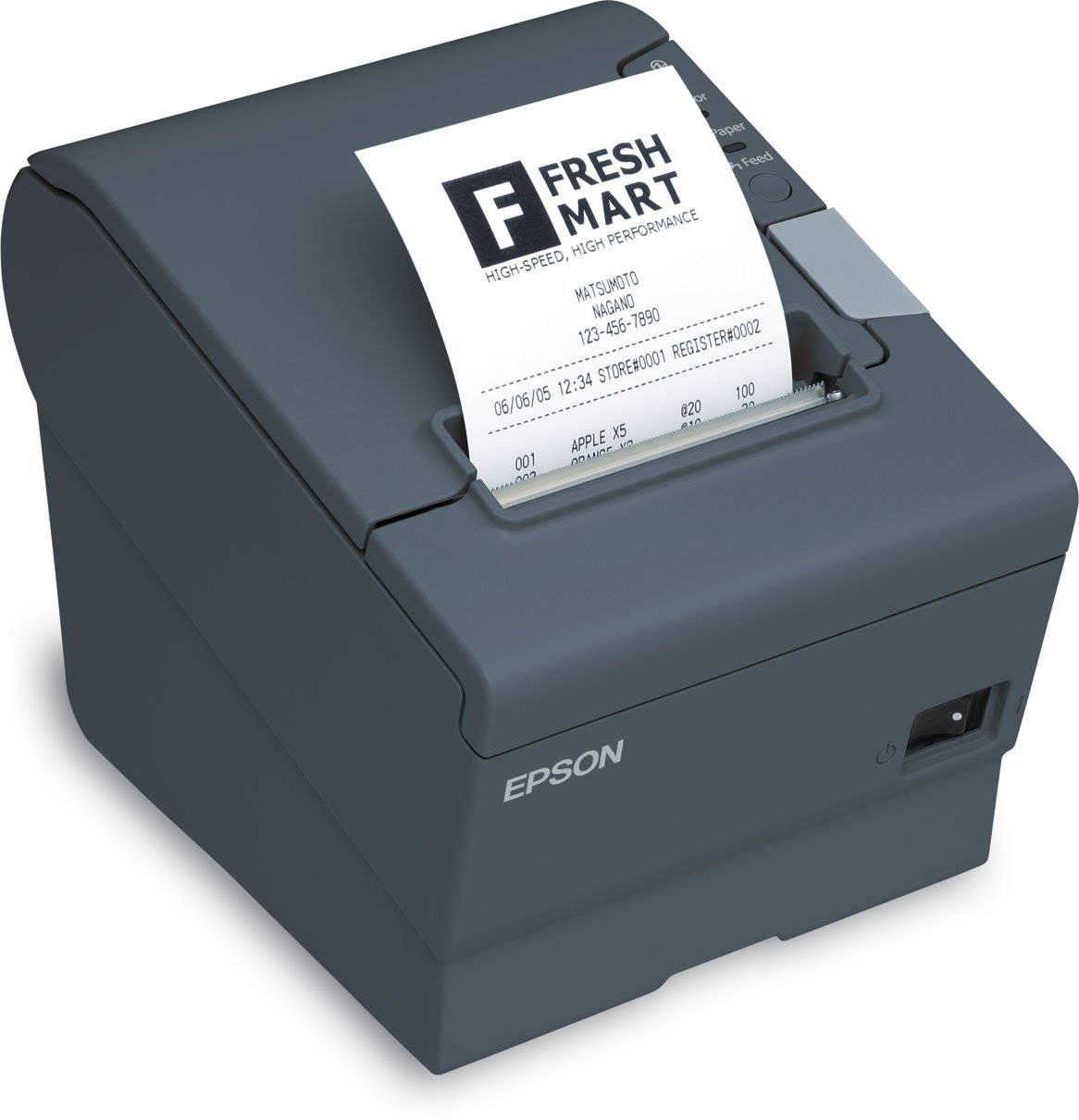 Epson TM-T88V Thermal Receipt Printer - USB Powered POS Printer for Retail & Restaurant - Dark Gray | Ideal for Receipt Printing, Order Management & Point of Sale Systems