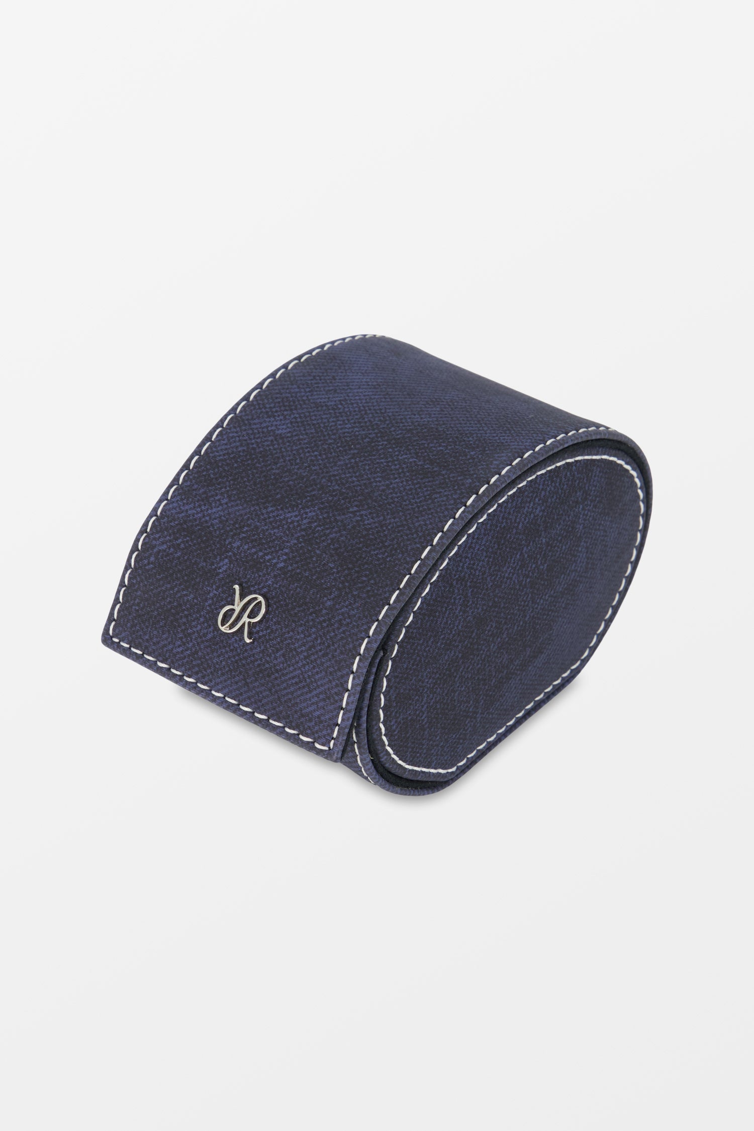 Premium Navy Blue Soho Single Watch Roll - Luxury Leather Watch Case for Men & Women - Perfect for Travel, Storage & Watch Collection Display