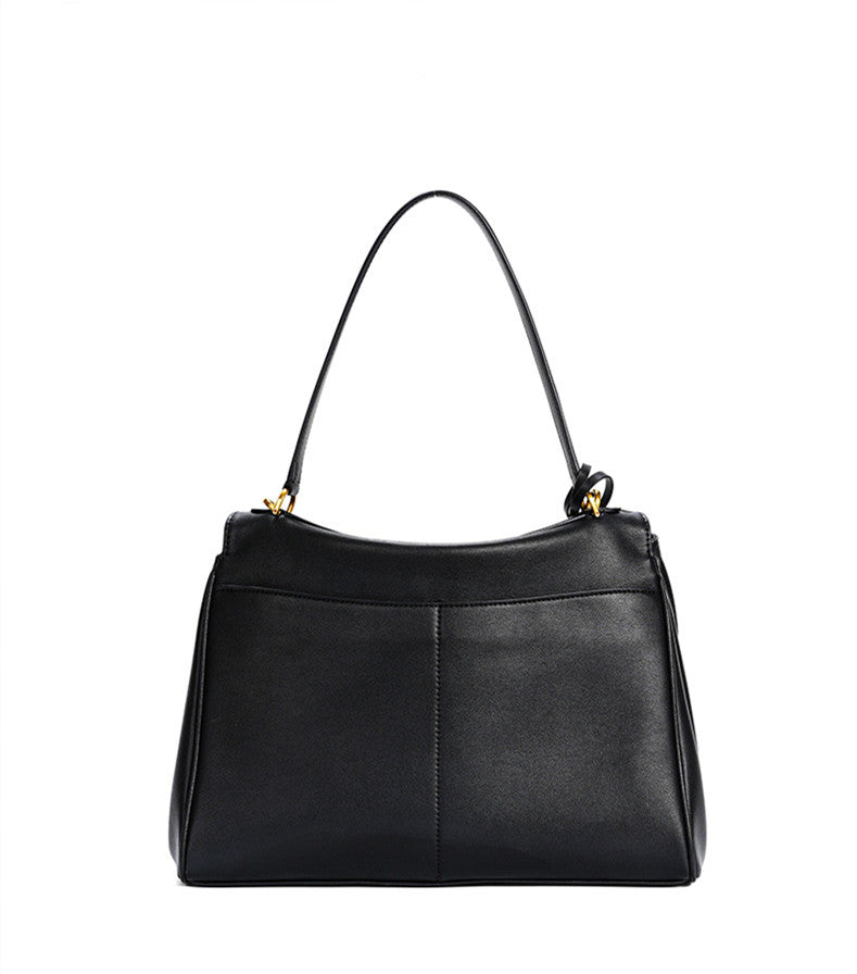 Premium Genuine Leather Large Shoulder Bag for Women - Stylish & Spacious Crossbody Tote - Perfect for Work, Travel & Everyday Use