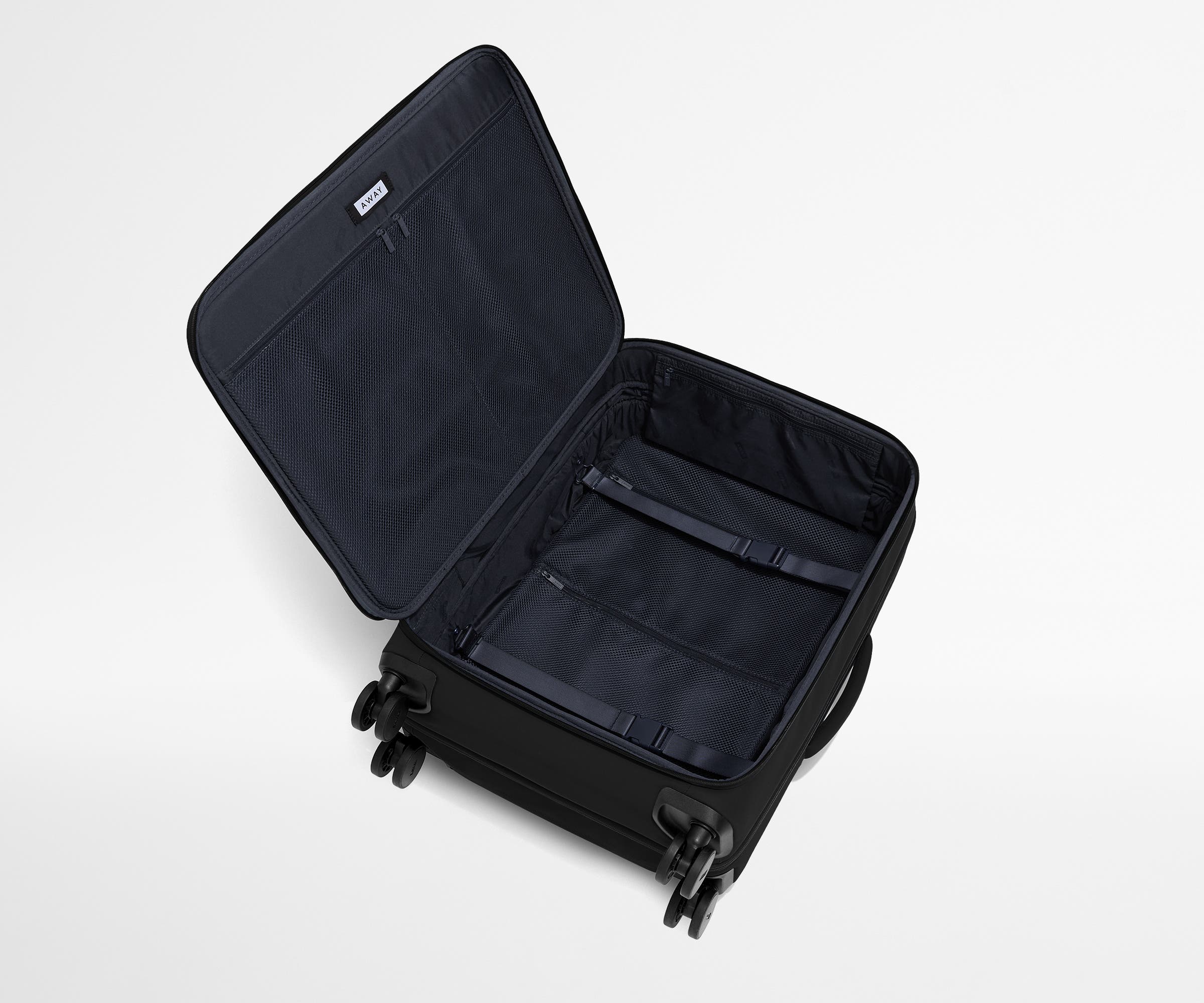 Premium Softside Medium Luggage in Jet Black - Lightweight & Durable Suitcase for Travel, Business Trips & Weekend Getaways
