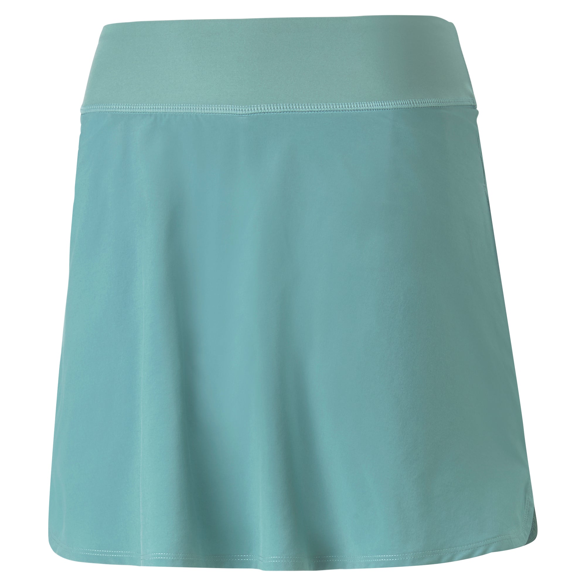 PWRSHAPE Women's Solid Golf Skirt - High Waist Athletic Tennis Skirt with Pockets for Golf, Tennis & Running - Comfortable Stretchy Workout Skirt for Women