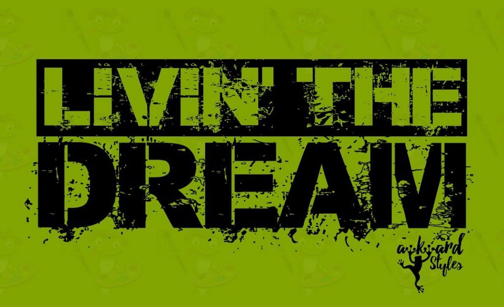 Awkwardstyles Women's Livin' The Dream Graphic T-Shirt - Black Cotton Slogan Tee with Free Bookmark - Casual Outfit & Gift for Book Lovers