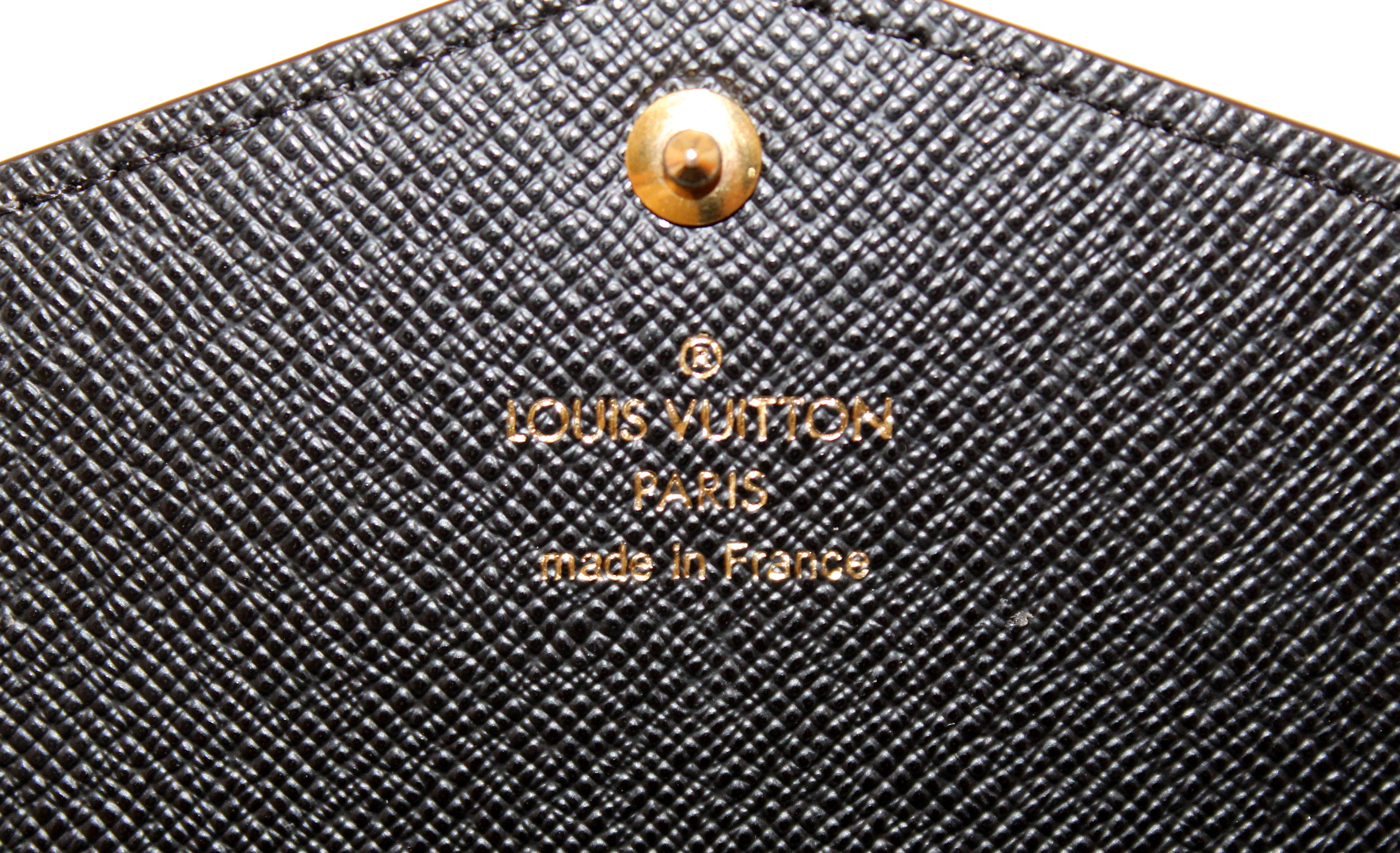 Authentic Louis Vuitton Monogram Reverse Giant Canvas Sarah Wallet - Luxury Designer Women's Bifold Wallet for Everyday Use & Special Occasions