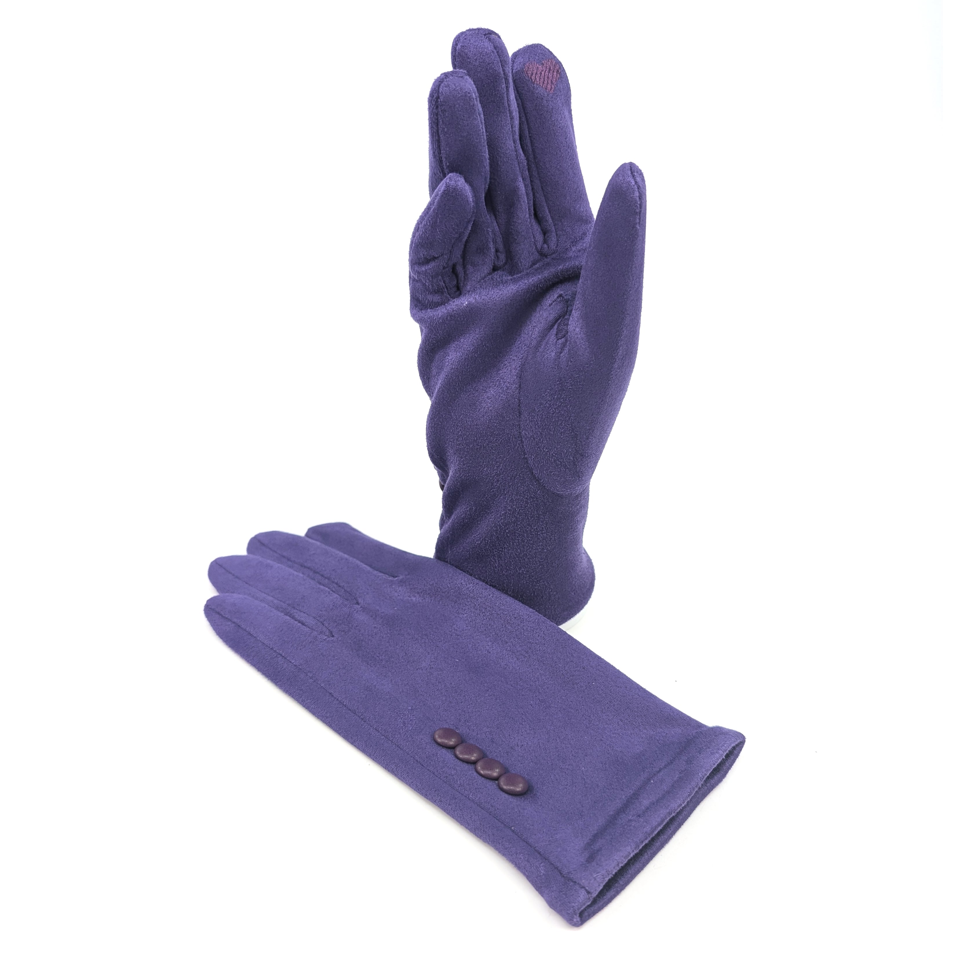 Bright Color Gloves - Regal Purple for Winter Warmth, Fashion Accessories & Outdoor Activities