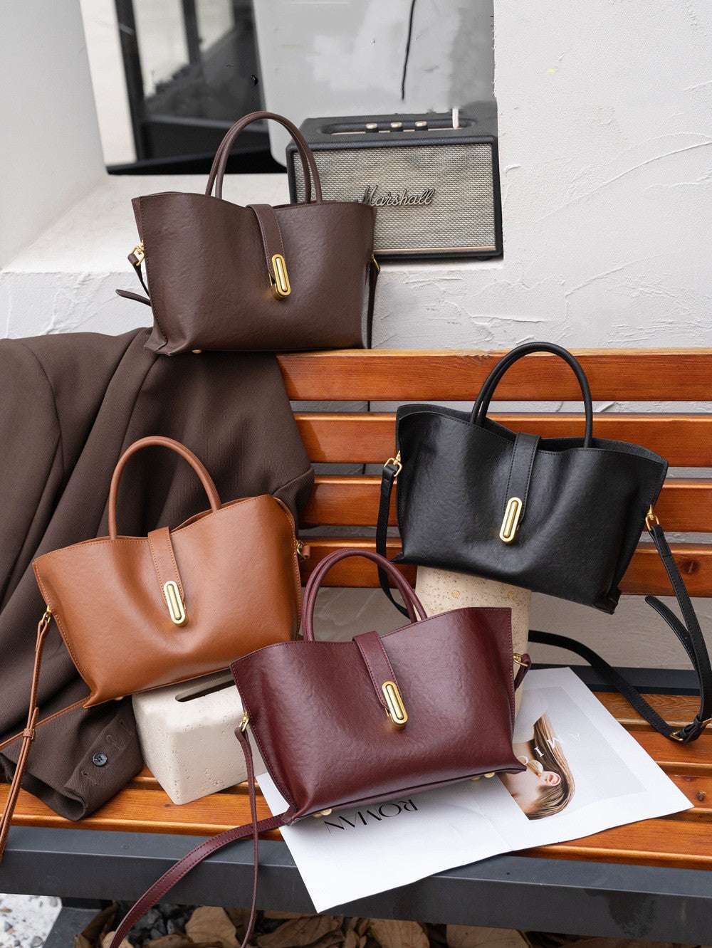 Stylish Genuine Leather Handbag for Women - Trendy Crossbody & Shoulder Bag - Perfect for Work, Travel & Everyday Use
