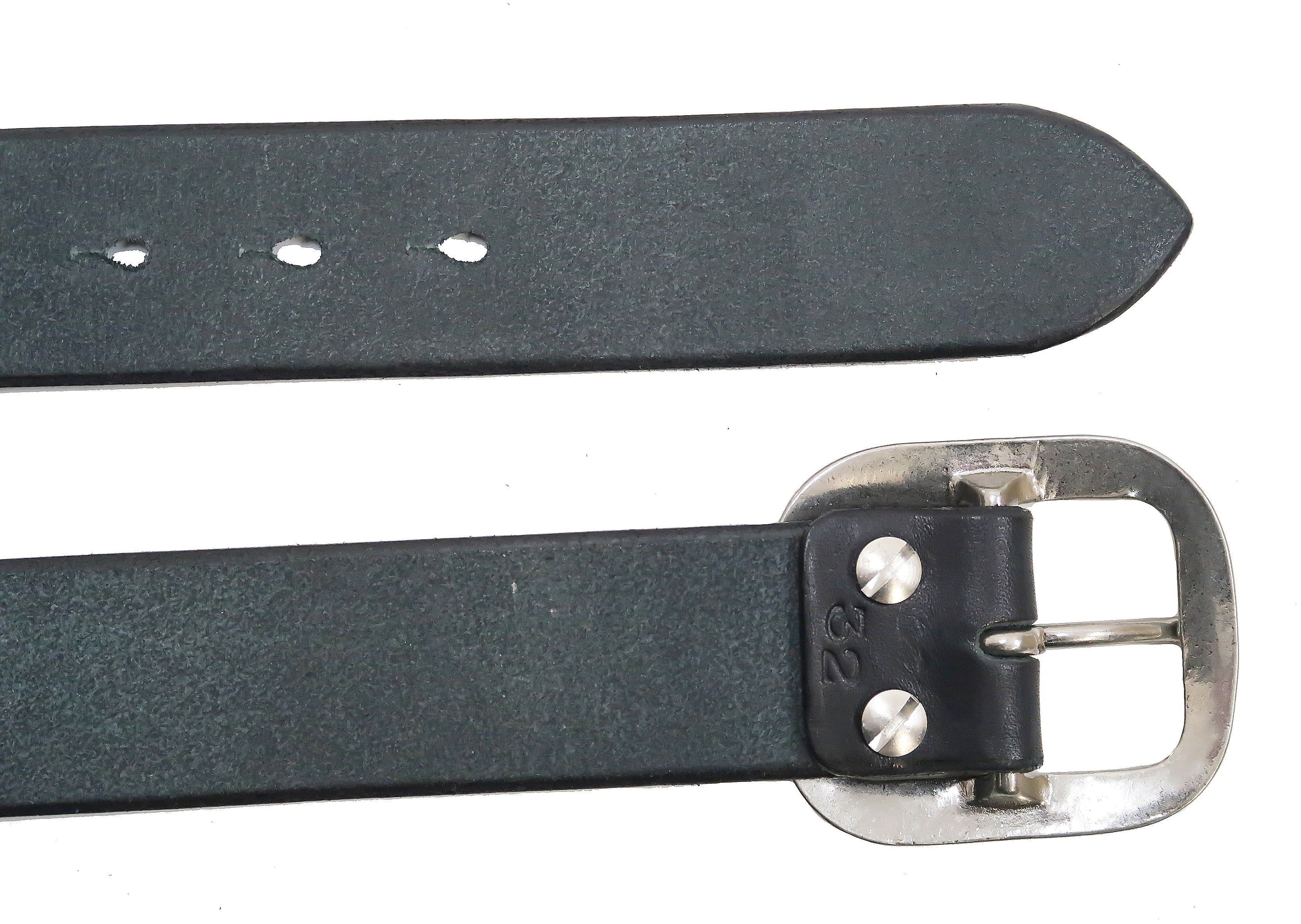 Studio D'artisan Men's Casual Leather Belt - 38mm Wide, 5mm Thick with Oval Buckle - Black (Size B 81) - Perfect for Office, Jeans & Everyday Wear
