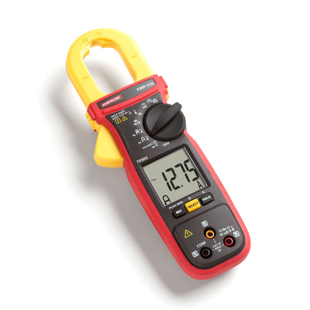 Amprobe AMP-310 600V/600A TRMS AC Clamp Multimeter with 3 Phase Sequence & Motor Testing - Professional Electrical Testing Tool for HVAC, Industrial Maintenance and Automotive Diagnostics
