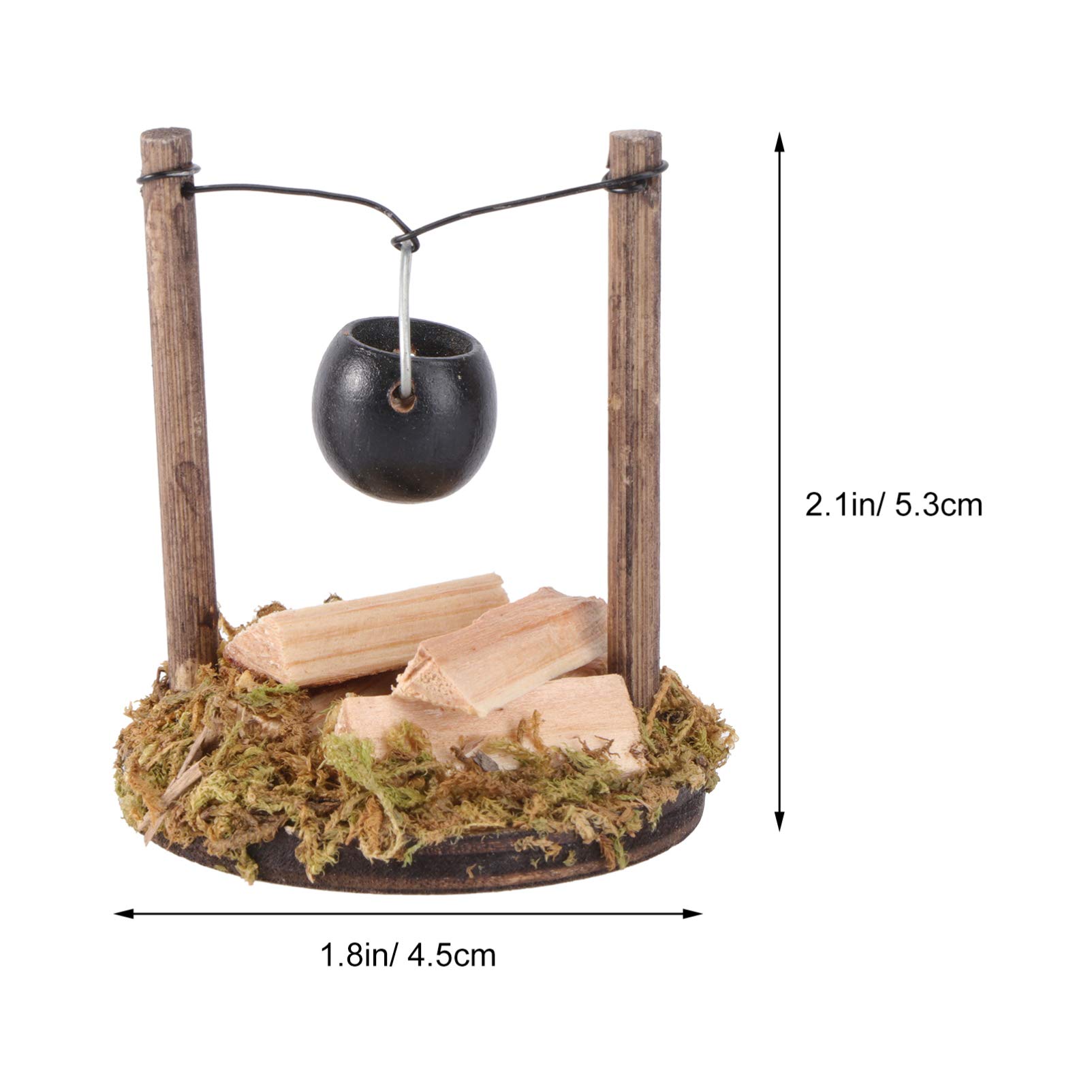 Mini Hanging Stove Decor - 1pc Dollhouse Hanging Furniture, Tiny Hanging Stove for Miniature Gardens, Fairy Gardens & Home Decor - Perfect for DIY Landscape, Flower Pot Accents & Outdoor Grass Accessories