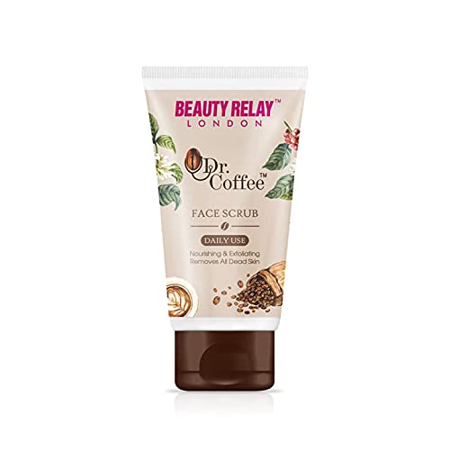Dr. Coffee Deep Cleansing & Exfoliating Face Scrub with Arabica Coffee, Almond Milk & Argan Oil - Blackhead & Tan Removal for Men & Women (180g) - Perfect for Daily Skincare & Post-Shave Care