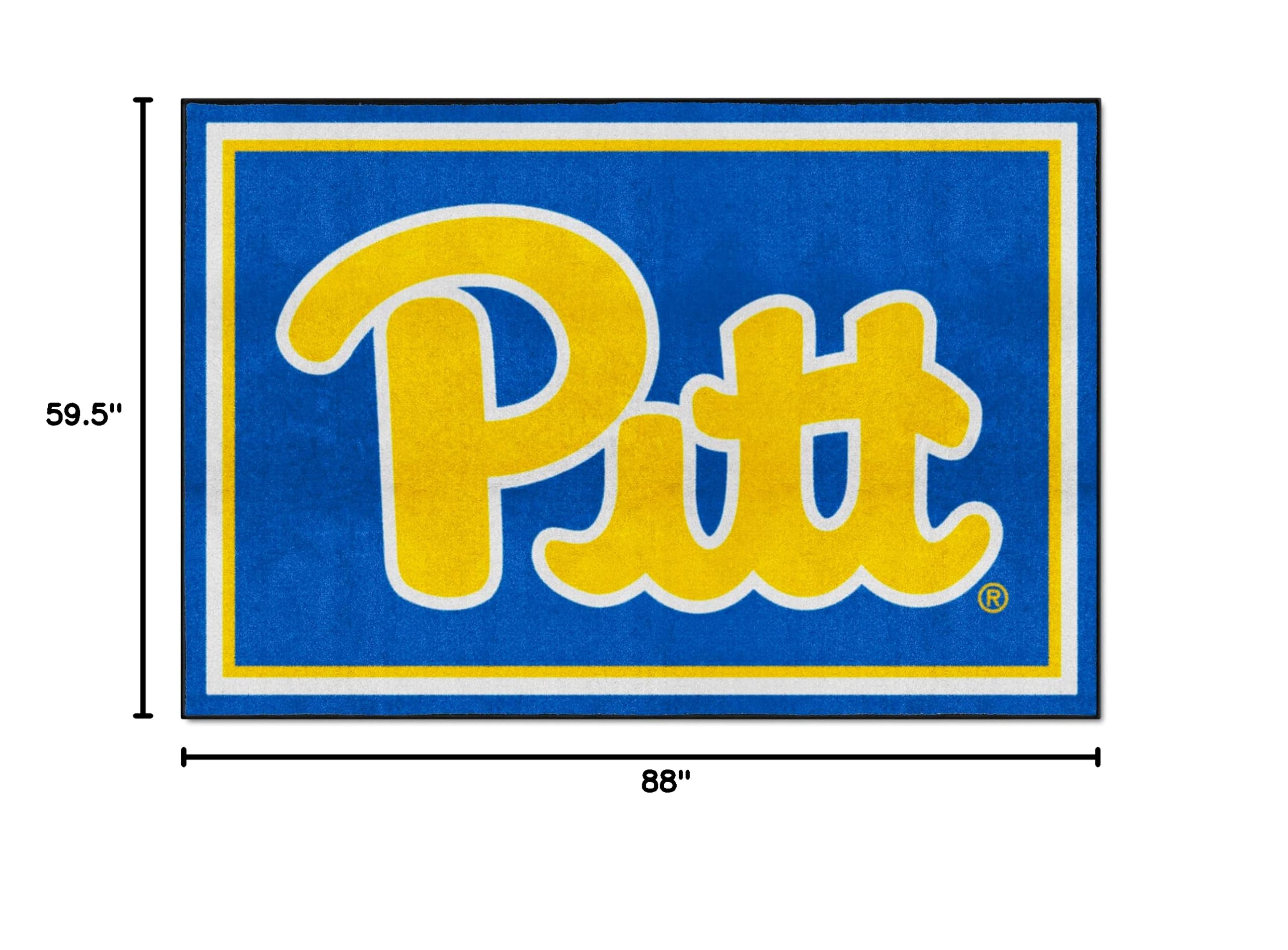 FANMATS NCAA Unisex-Adult 5x8 College Team Logo Rug - Perfect for Dorm Rooms, Game Day Decor & Fan Cave Flooring