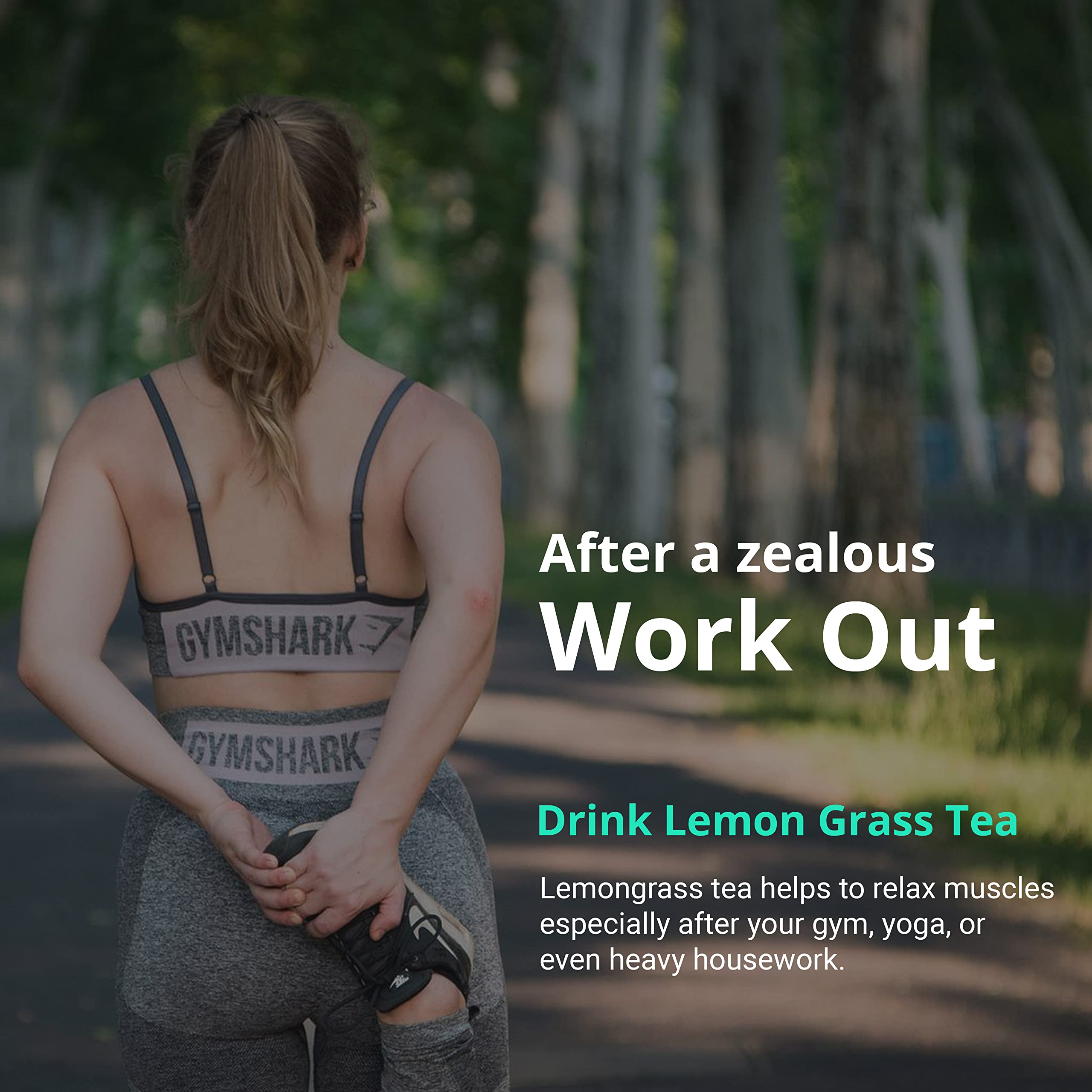 Organic Lemongrass Tea Bags - 75 Count, Natural Herbal Tea, Sugar Free, Non-GMO, Caffeine Free, Te De Limon - Perfect for Relaxation, Detox & After-Meal Digestion