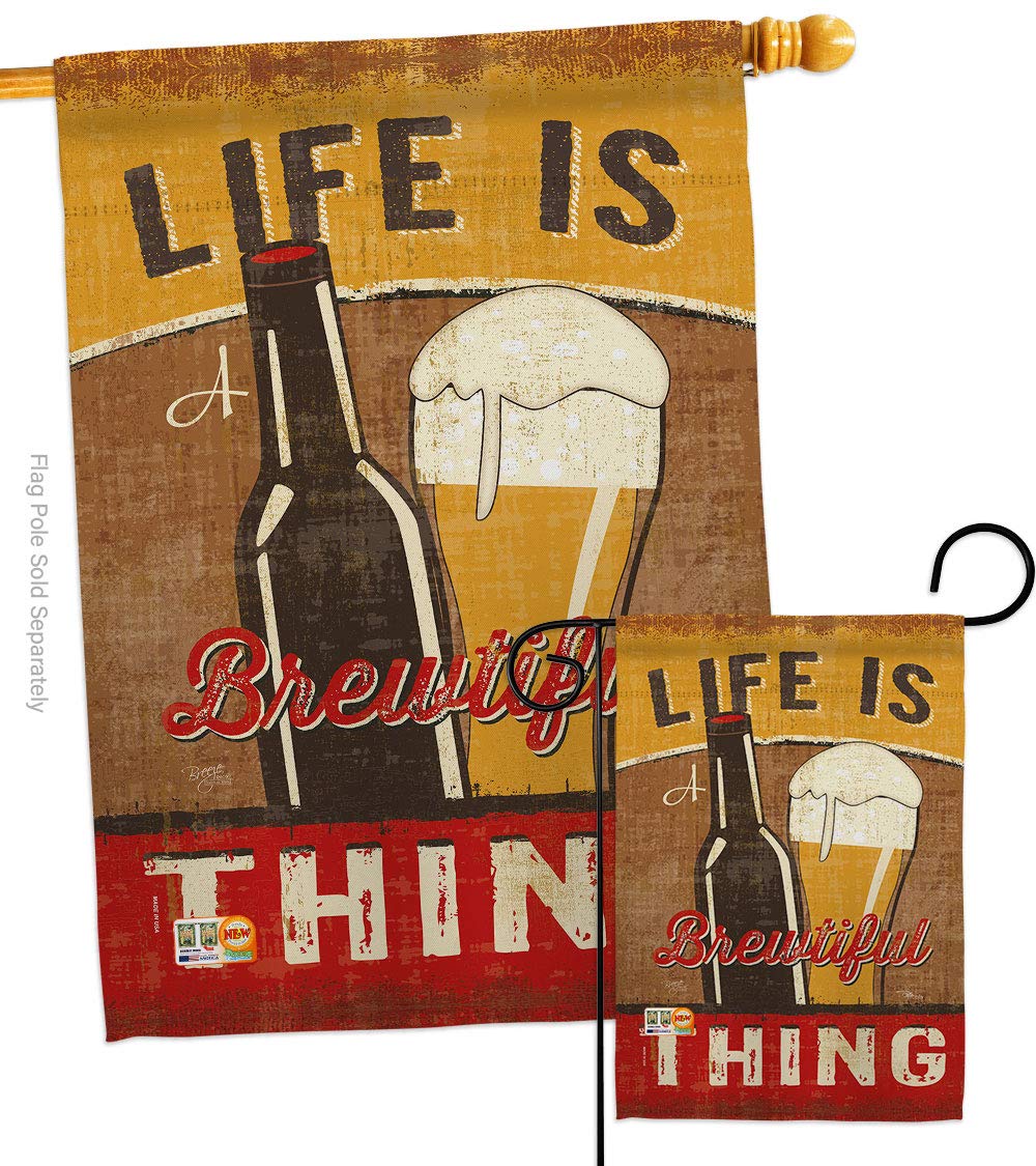 Sweet Life Humor Garden House Flags Set - Double-Sided 28x40 Inch Funny Quote Yard Banner, Made in USA - Perfect for Outdoor Decor, Patio & Backyard Gift Ideas