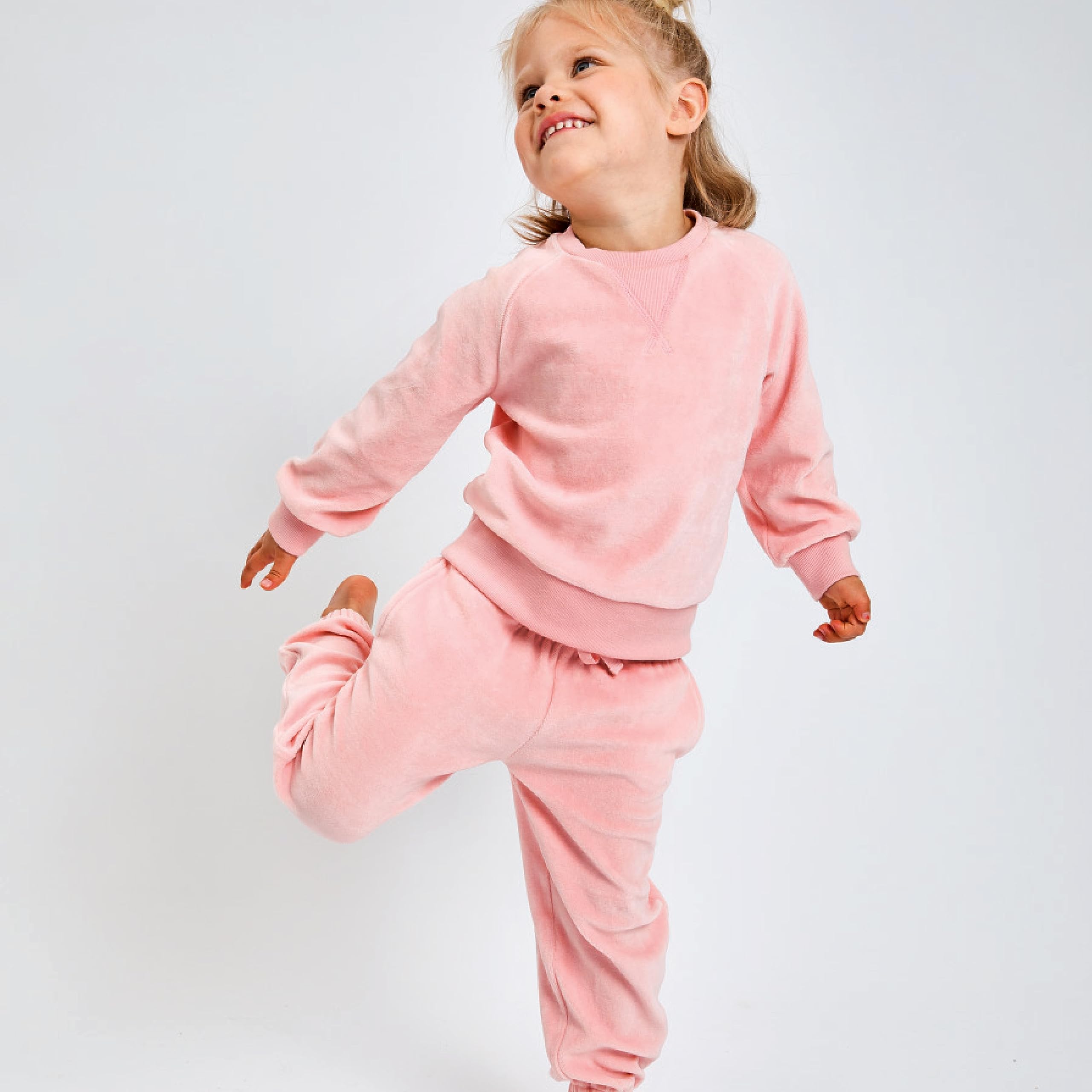 HONESTBABY Soft Velour Pullover Hoodie & Zip Front Sweatshirt with Jogger Sweatpants Set - Cozy Outfit for Baby Boys Girls, Toddler Winter Loungewear, Playdate & Photo Shoot Outfits