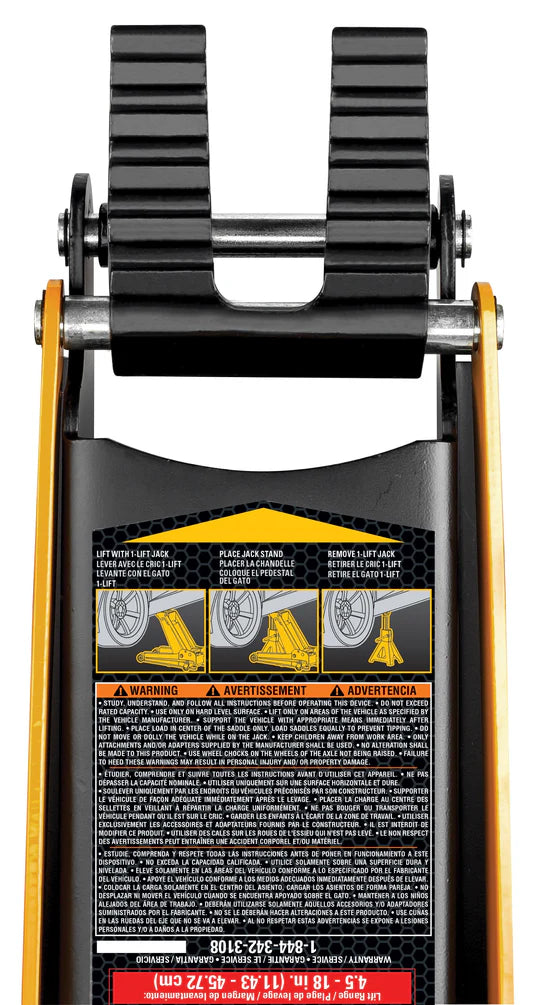 2 Ton Universal 1 Lift Jack with 3 Ton Jack Stands - Heavy Duty Car Lift for Auto Repair, Tire Change & Vehicle Maintenance - Perfect for Home Garage & Professional Mechanics