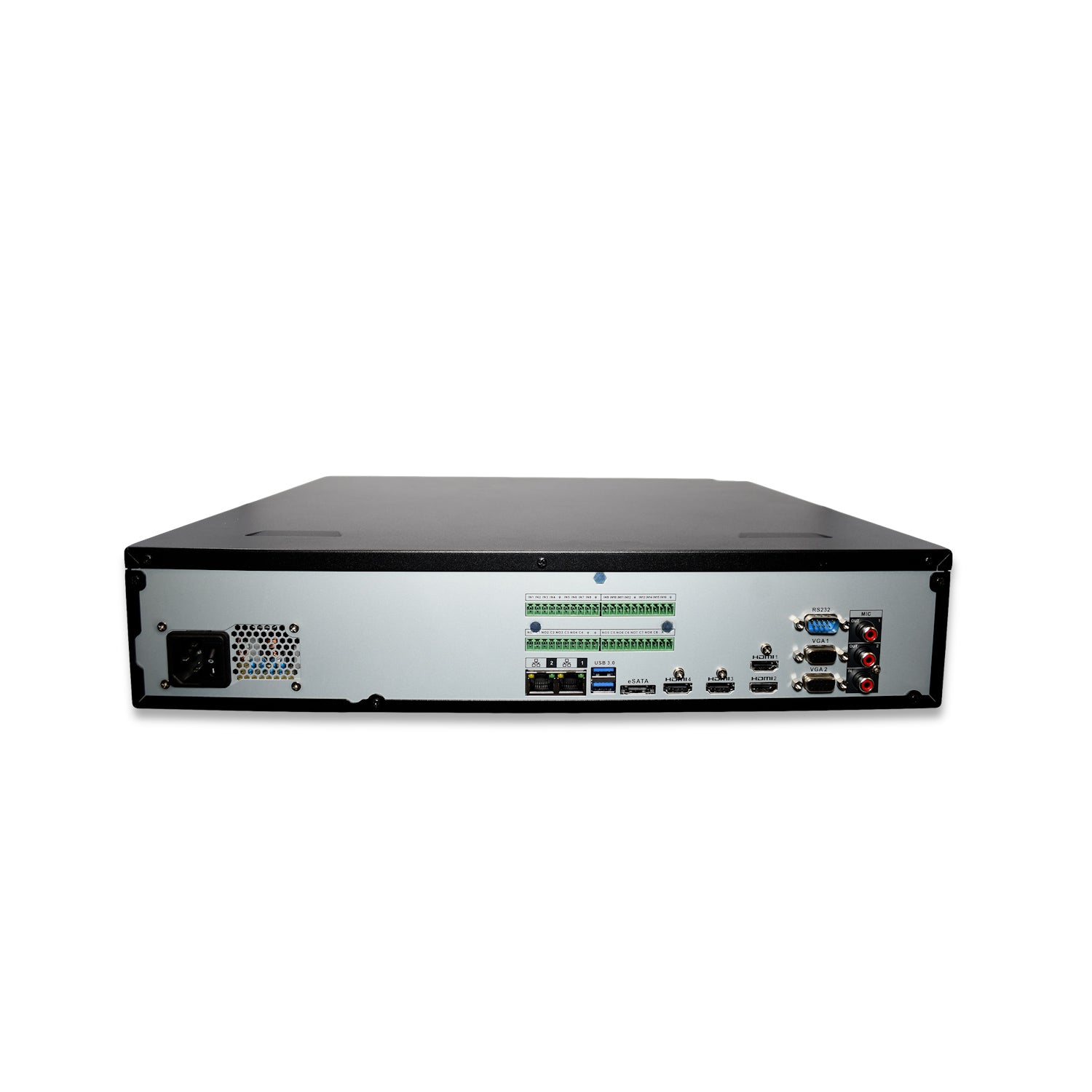 128 Channel 4K H.265+ Ultra AI NVR Security System with 160TB (8x20TB) Max Internal Capacity | eSATA Expandable | AI Video Analytics | for Home & Business Surveillance (Hard Drives Not Included)