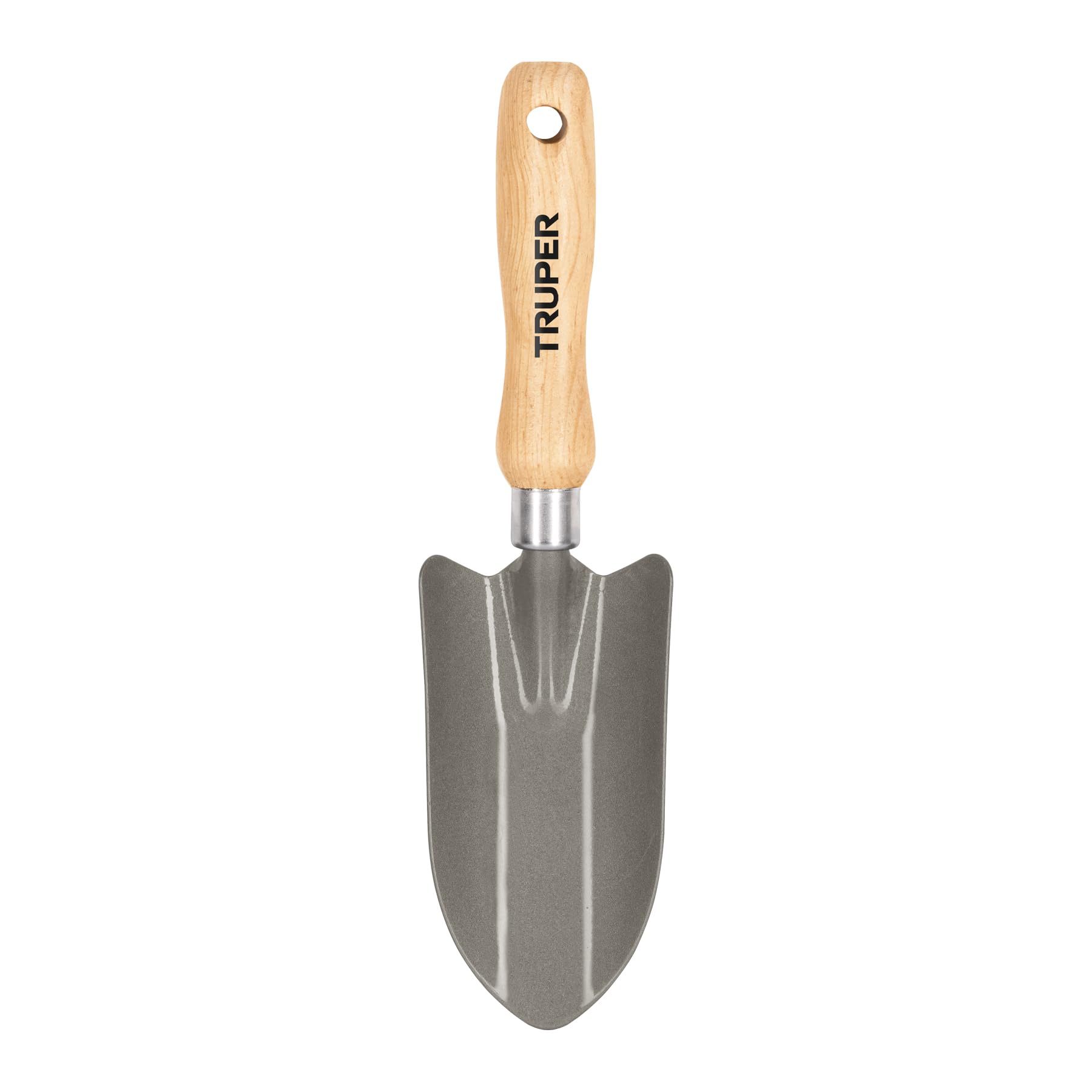 TRUPER GTS-SH 6 Inch Stainless Steel Gardening Trowel - Durable Hand Shovel for Planting, Weeding & Transplanting - Perfect for Home Garden, Flower Beds & Outdoor Landscaping